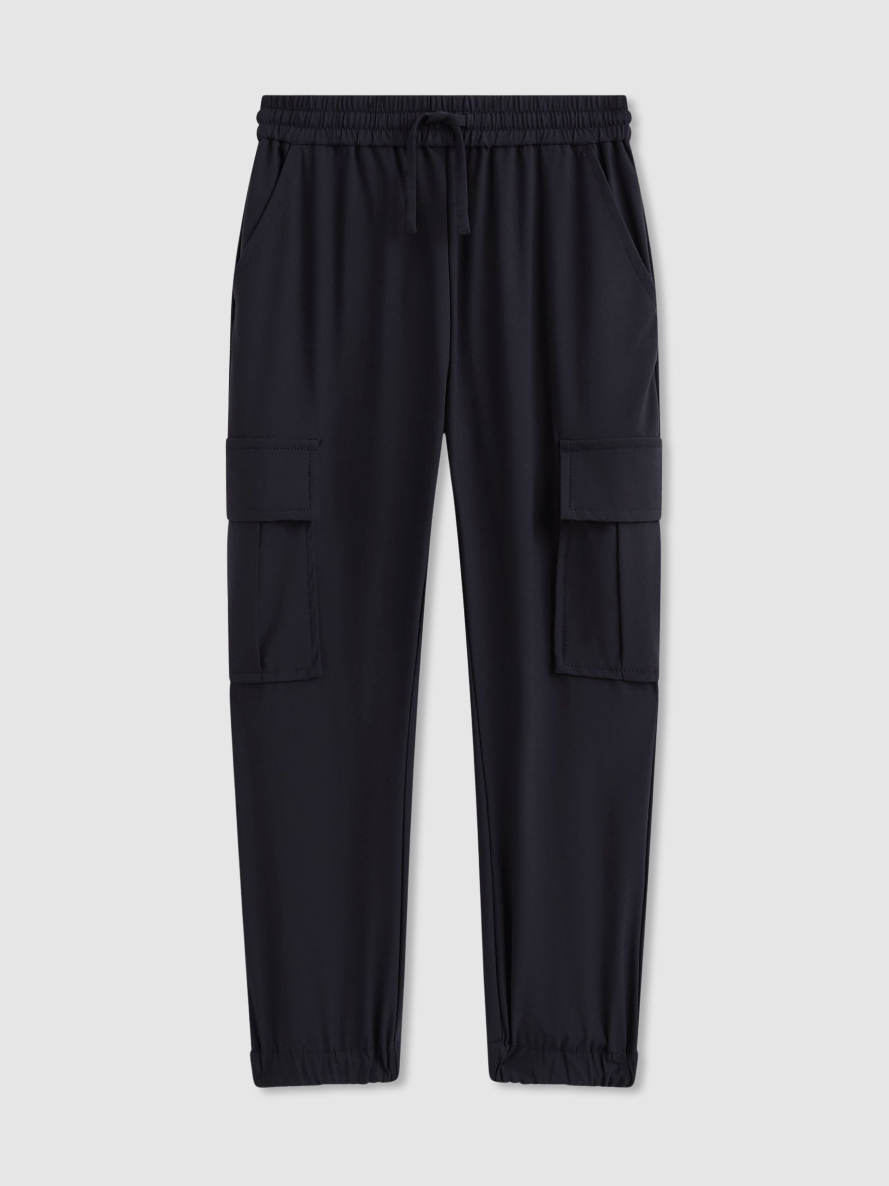 9-13 yrs Technical Drawstring Trousers in Navy - Image 2 of 4