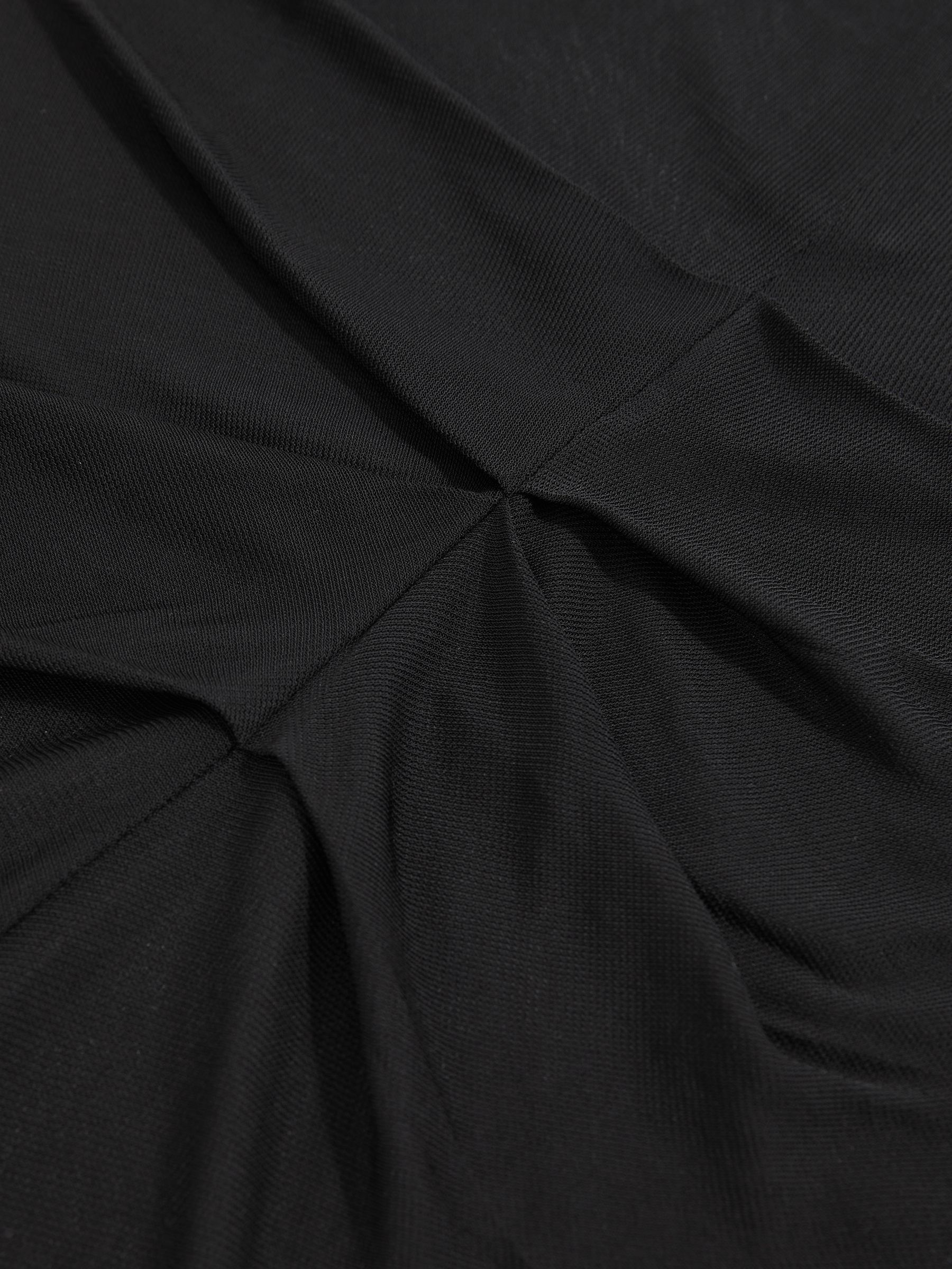 Atelier Sheer-Jersey Rib-Cuff Top in Black - image 3
