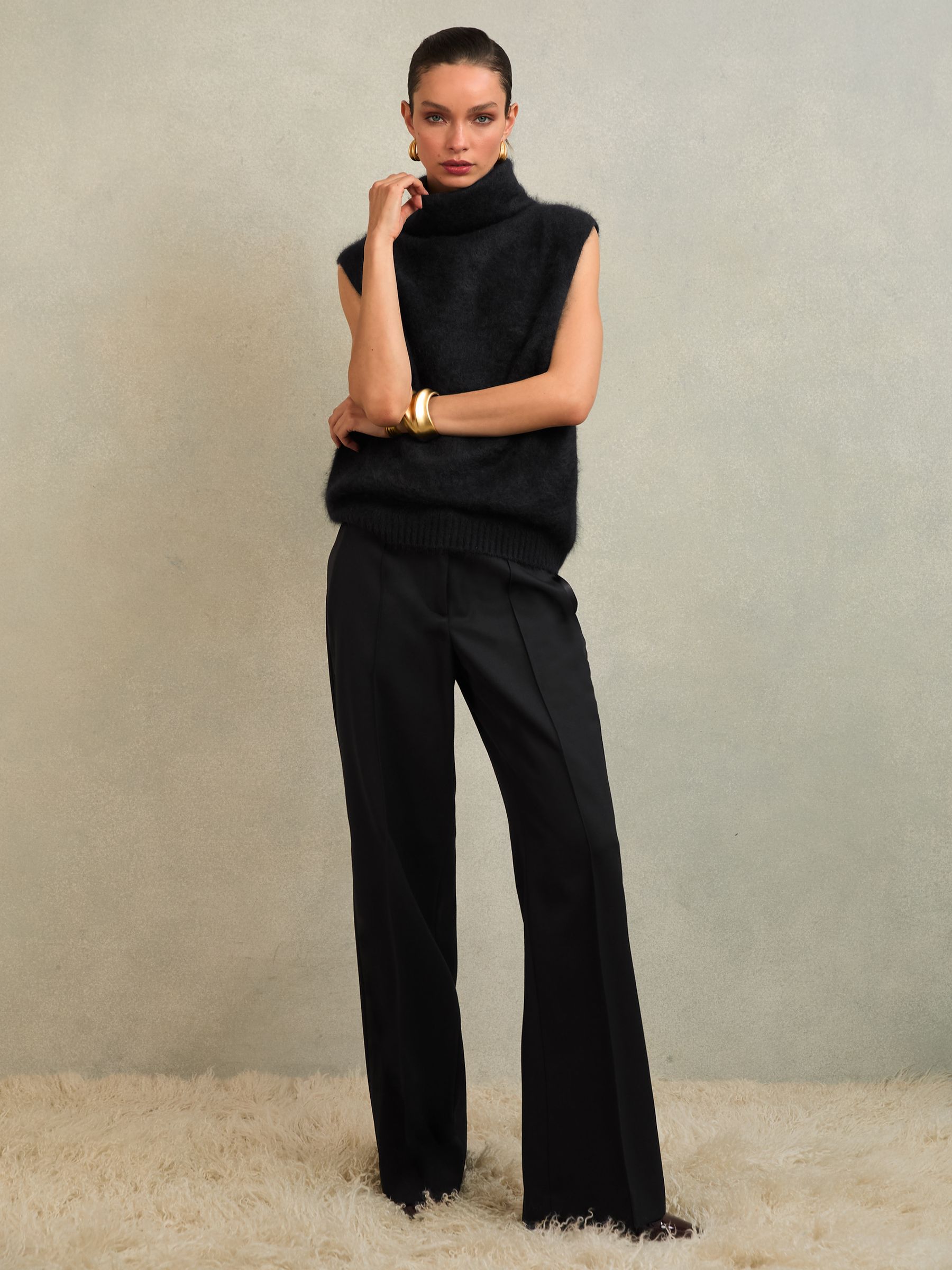 Vest in Black - Image 1 of 6 Vest in Black - Image 1 of 6
