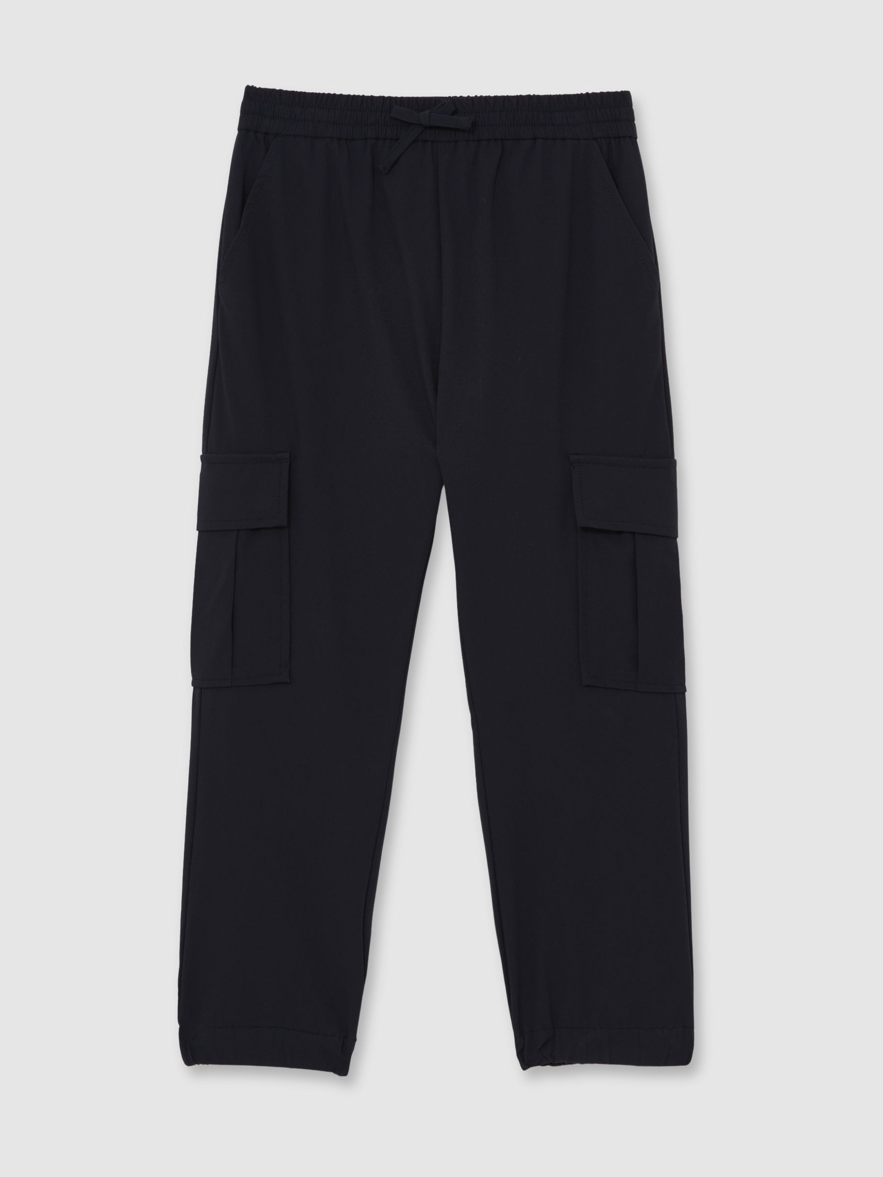 13-14 yrs Technical Drawstring Trousers in Black - Image 1 of 4