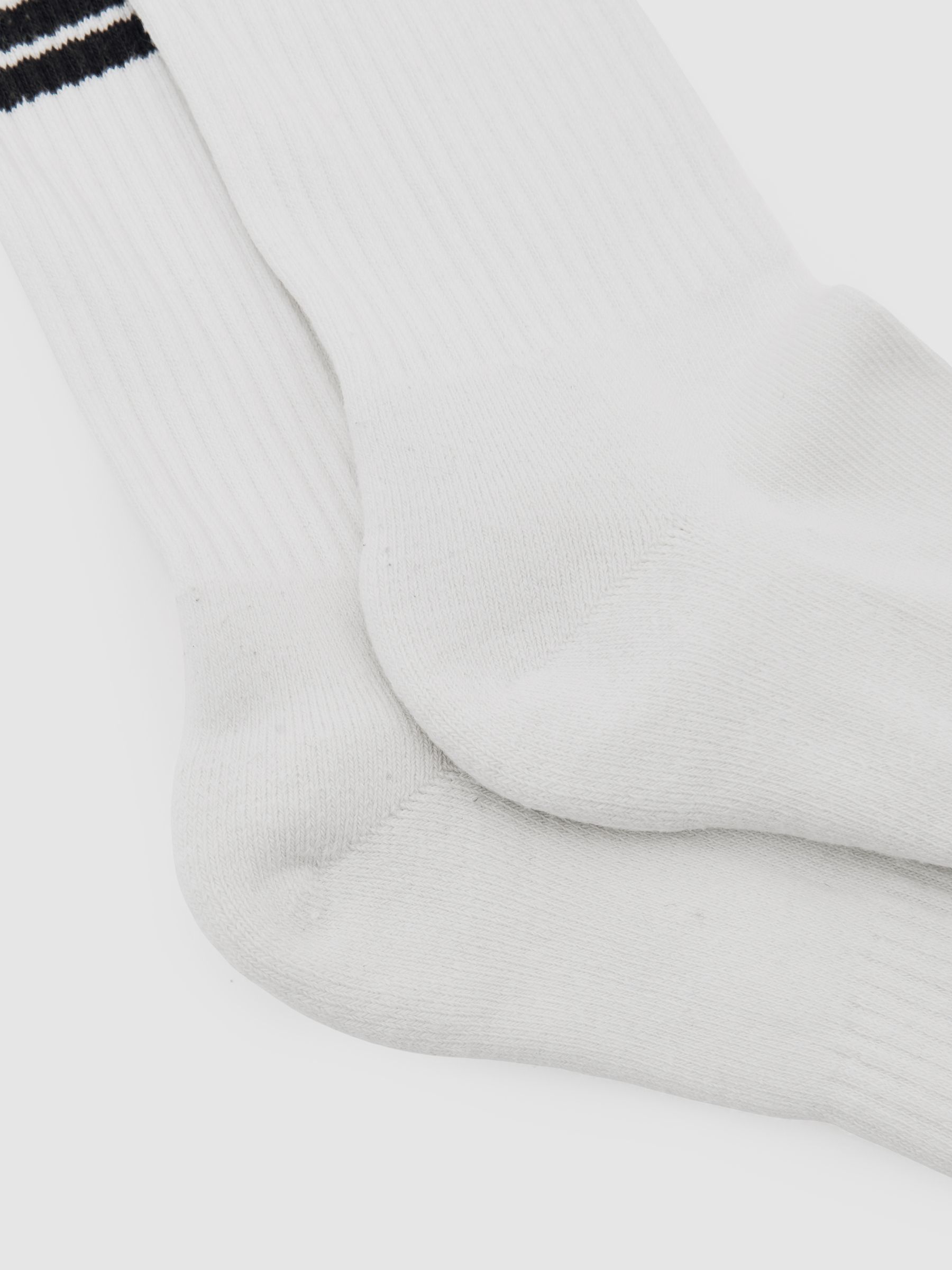 Socks in Ecru/Chocolate Brown - Image 3 of 3