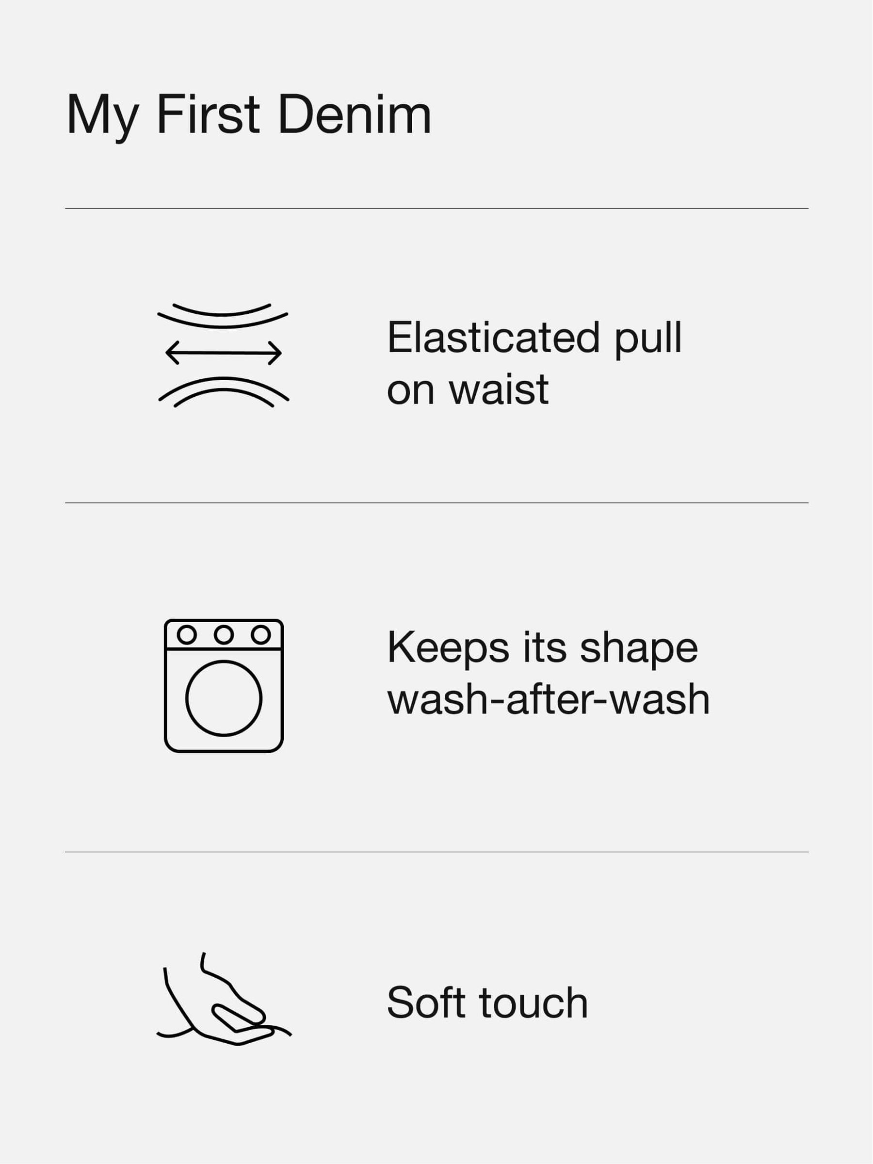 Blue Pull On Bubble Jeans - Image 4 of 4