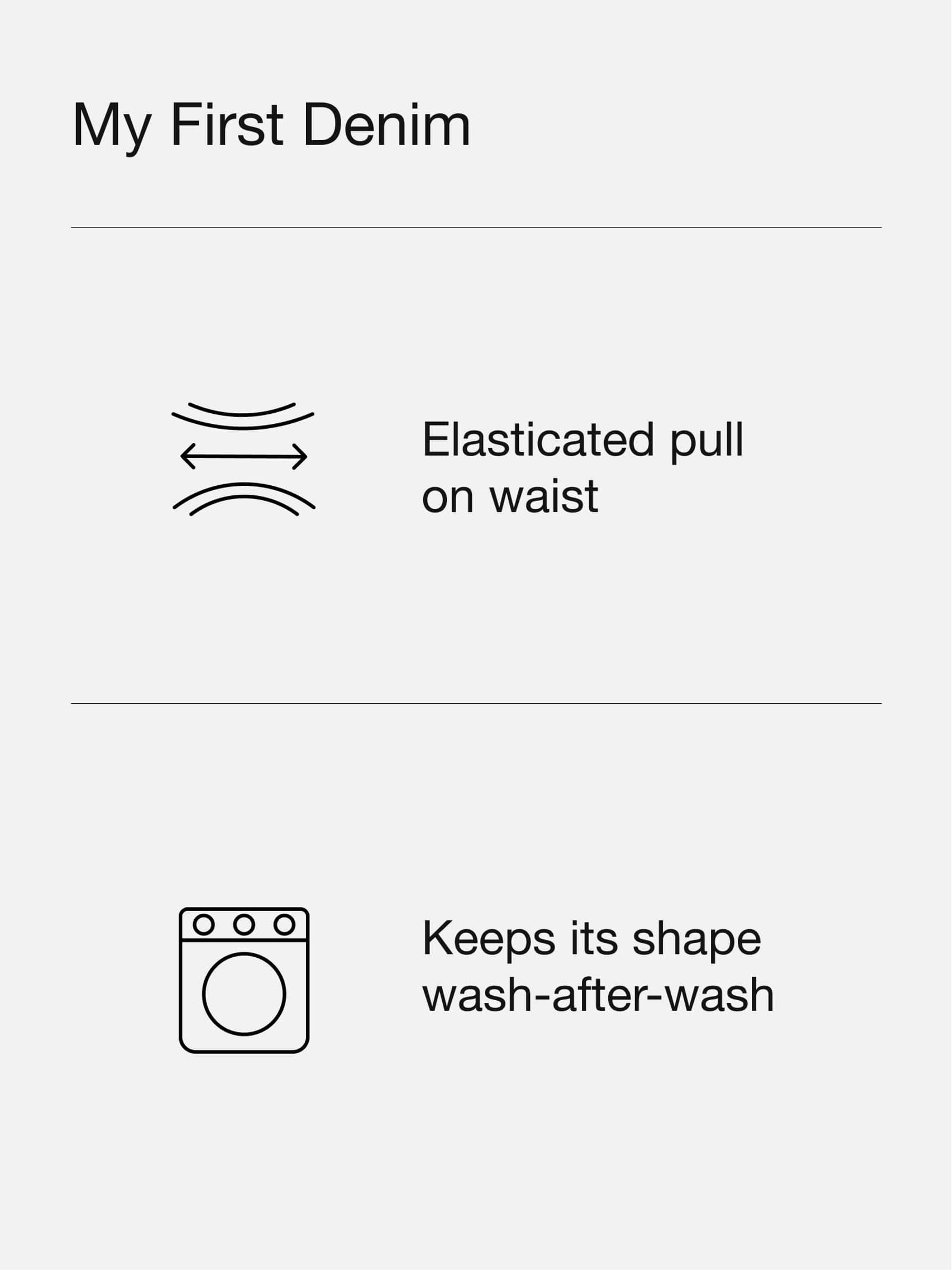 Blue Cotton Pull On Slim Jeans - Image 4 of 4 Blue Cotton Pull On Slim Jeans - Image 4 of 4