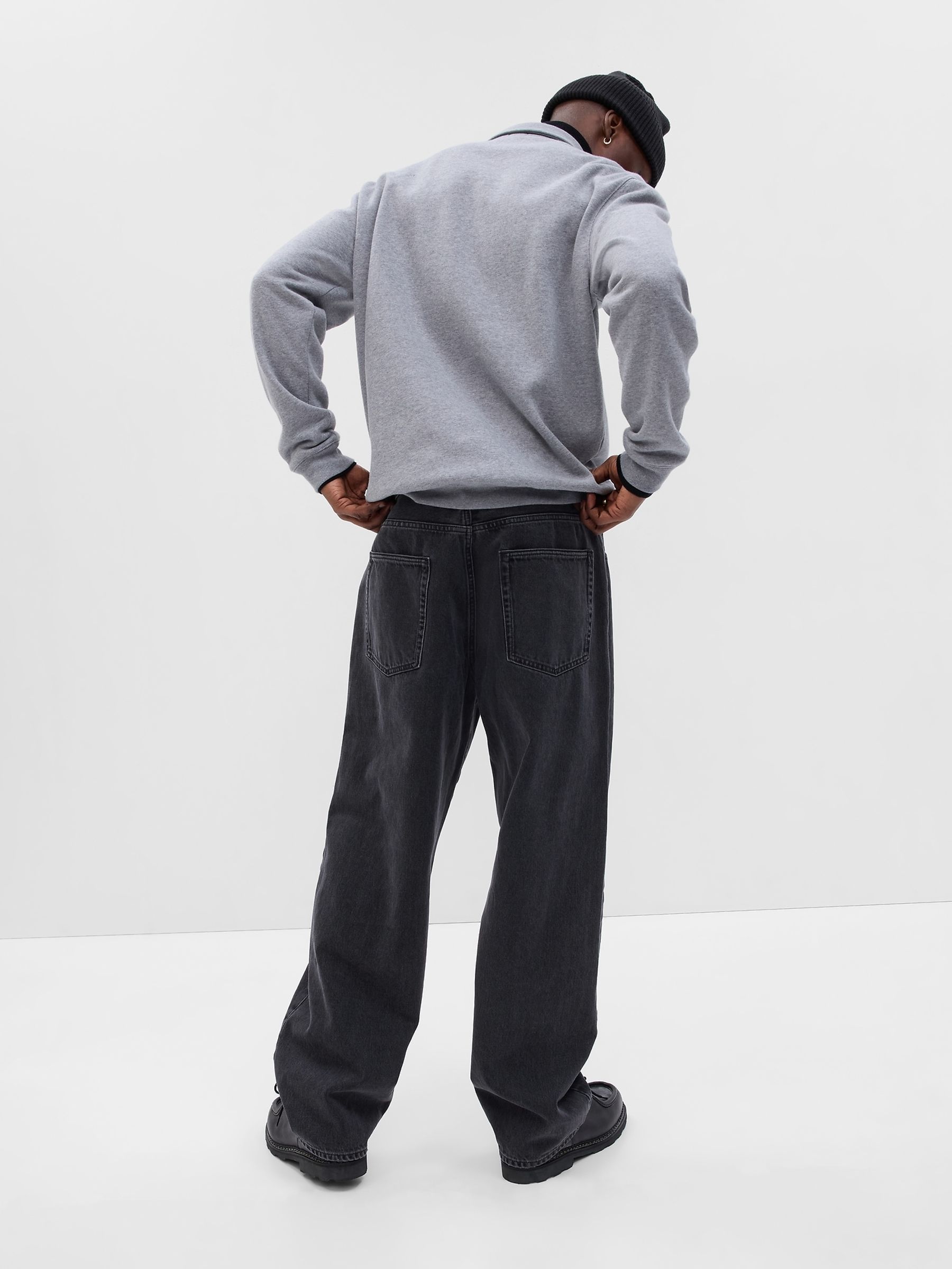 Black Baggy Jeans - Image 2 of 4