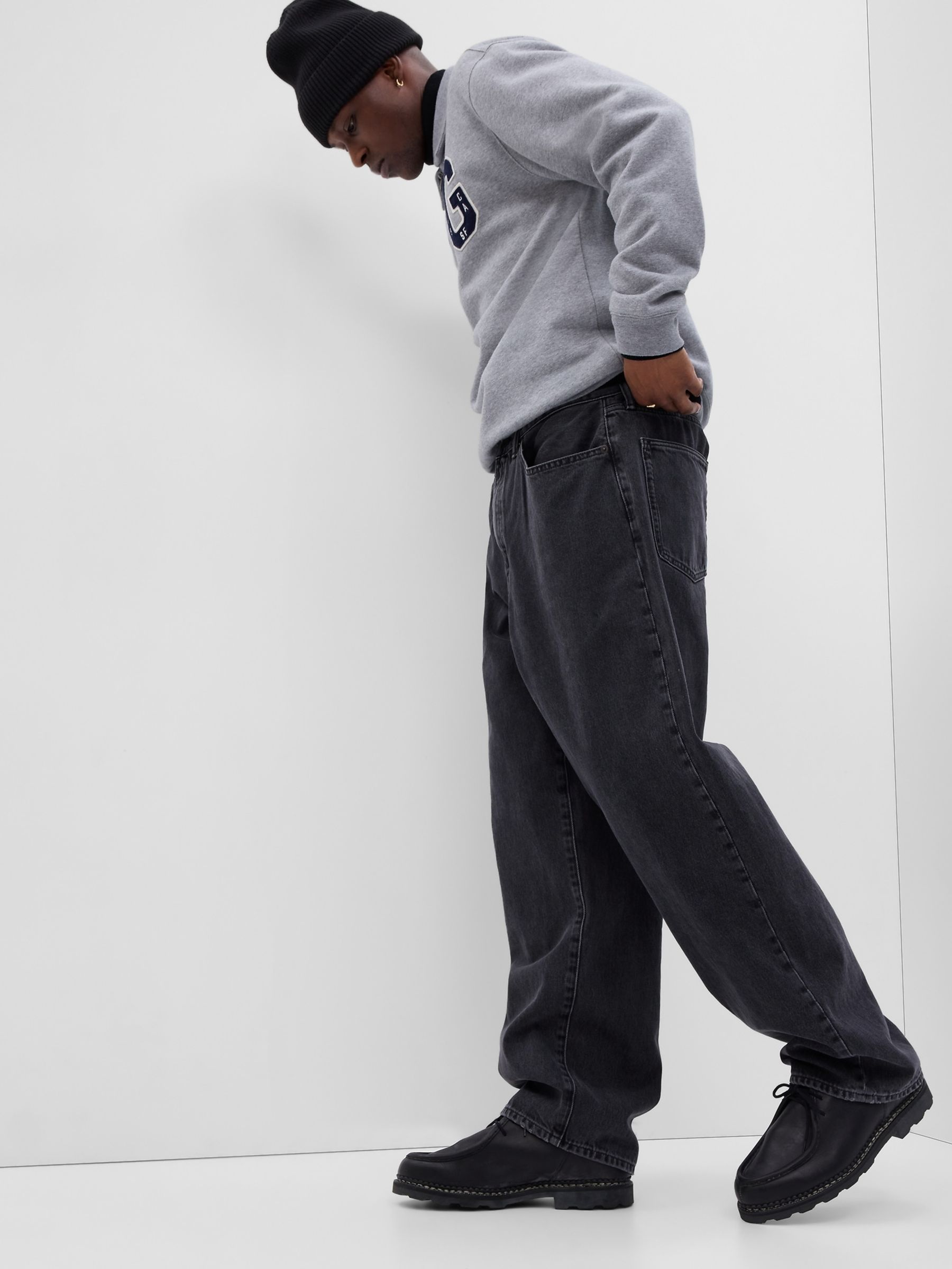 Black Baggy Jeans - Image 3 of 4