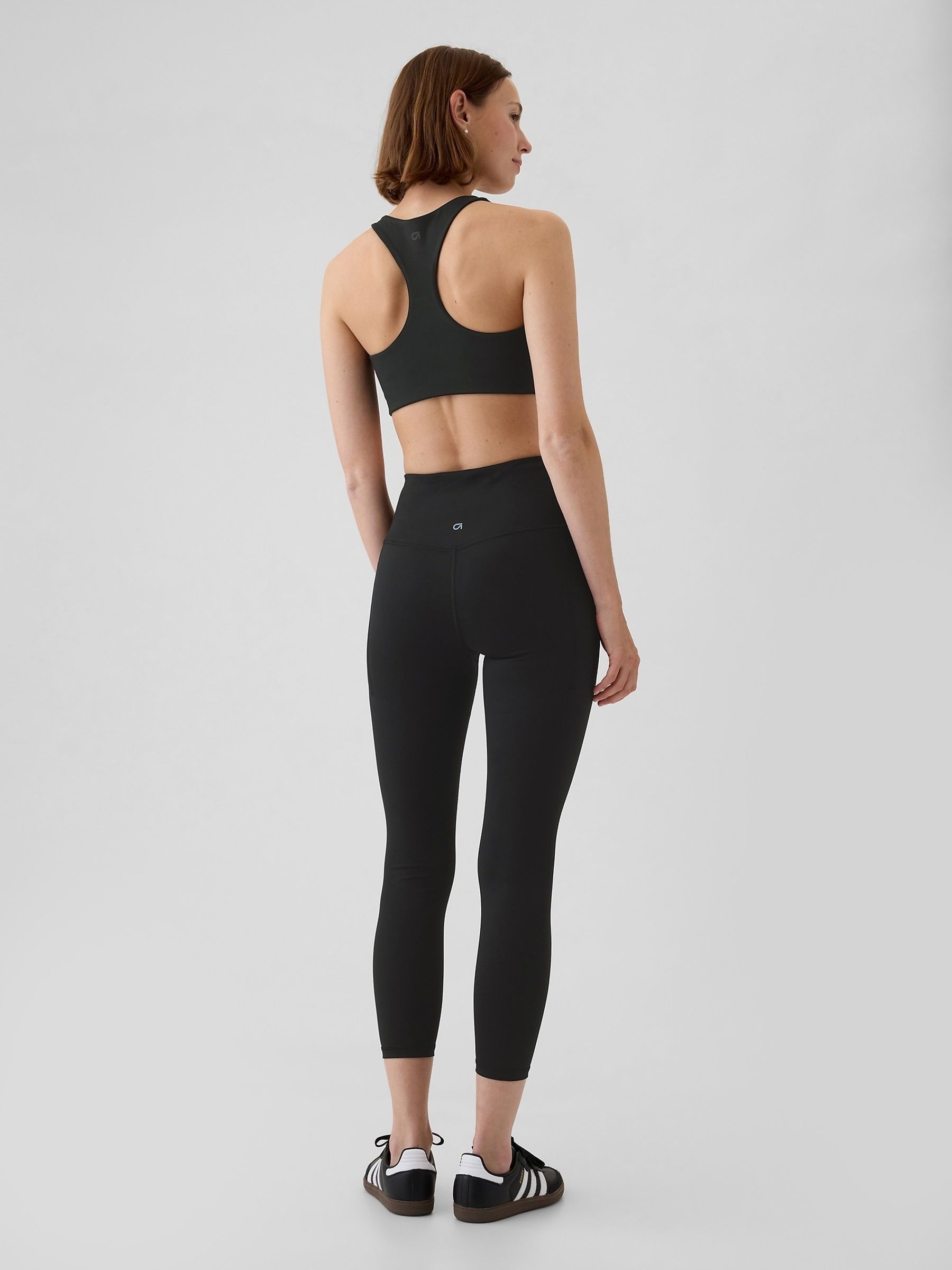 Black Power Medium Impact Racerback Sports Bra - Image 2 of 5
