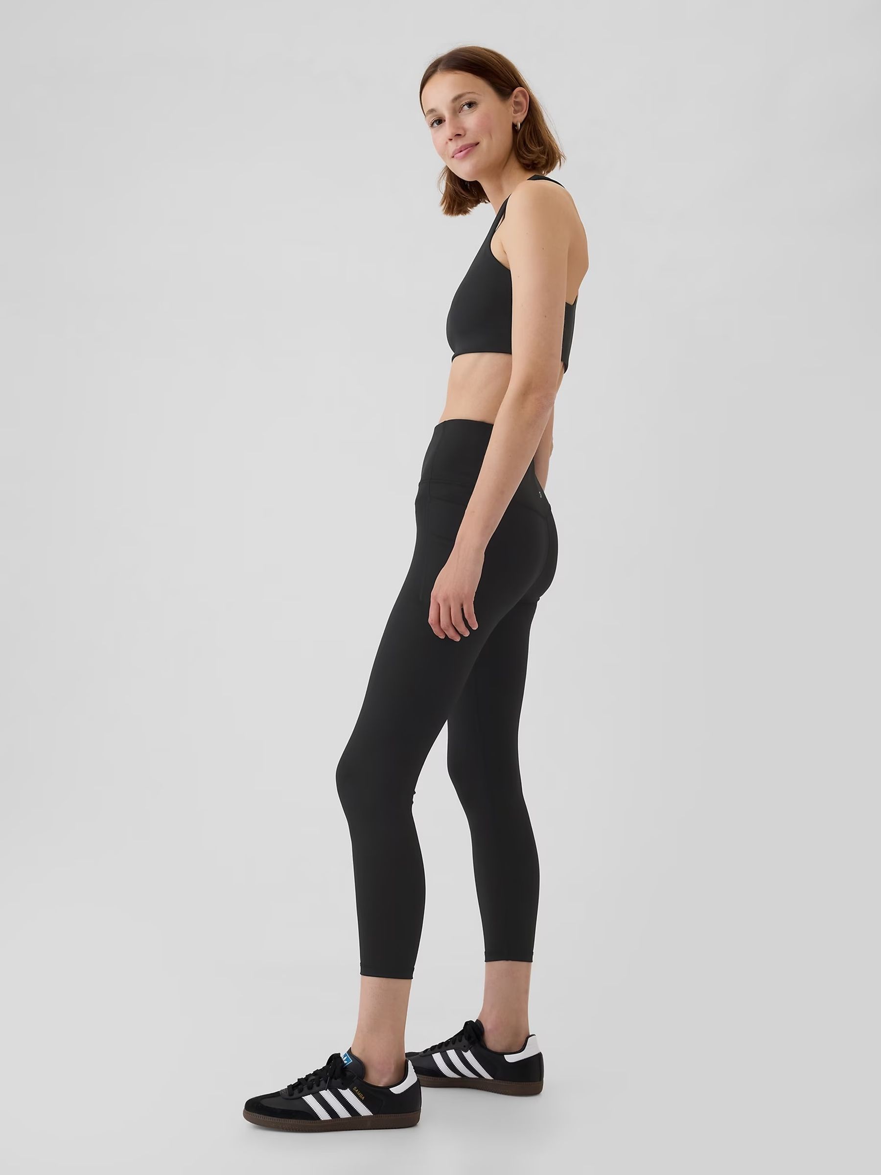 Black Power Medium Impact Racerback Sports Bra - Image 3 of 5