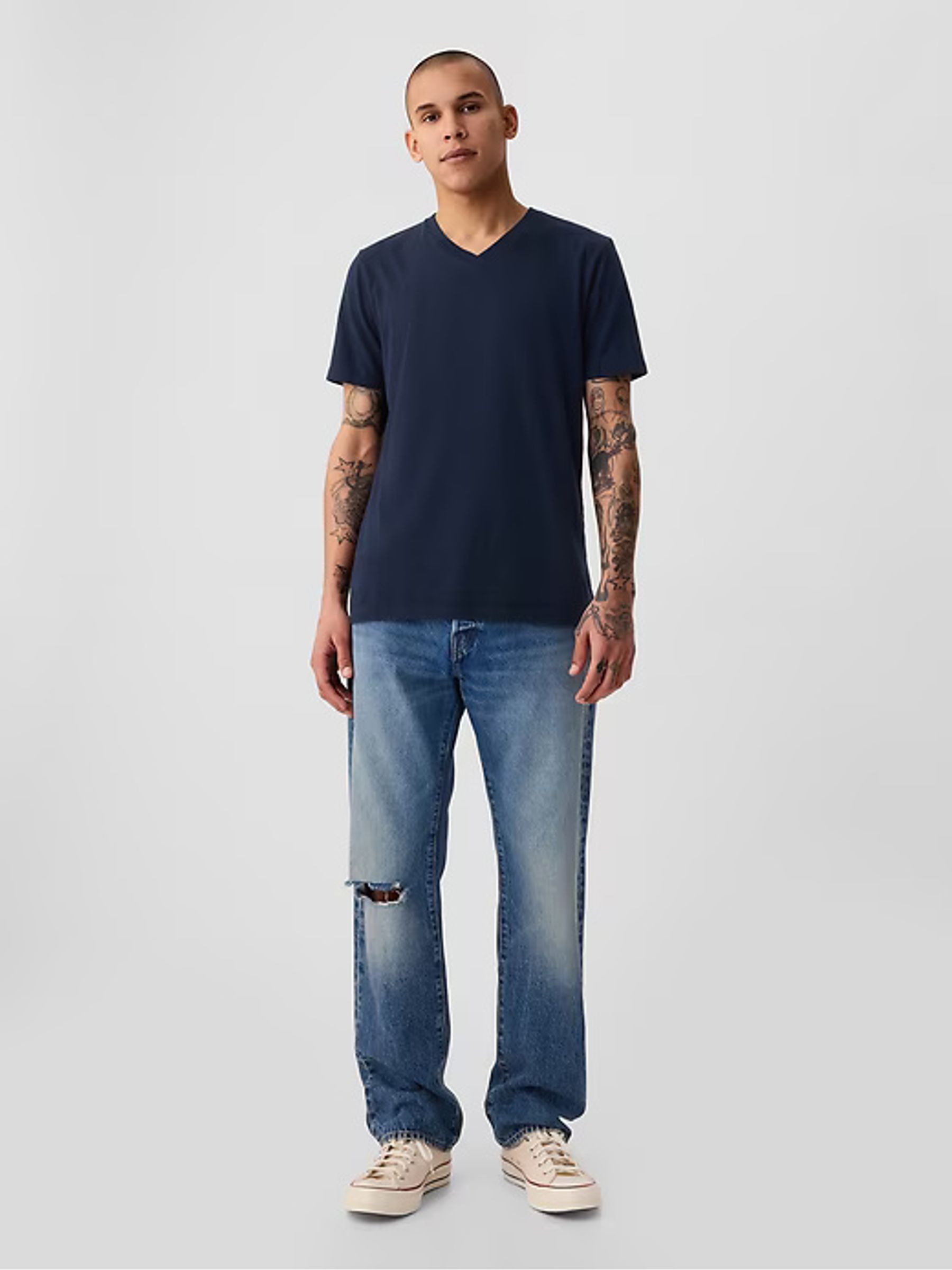 Navy Blue Classic T-Shirt - Image 3 of 4