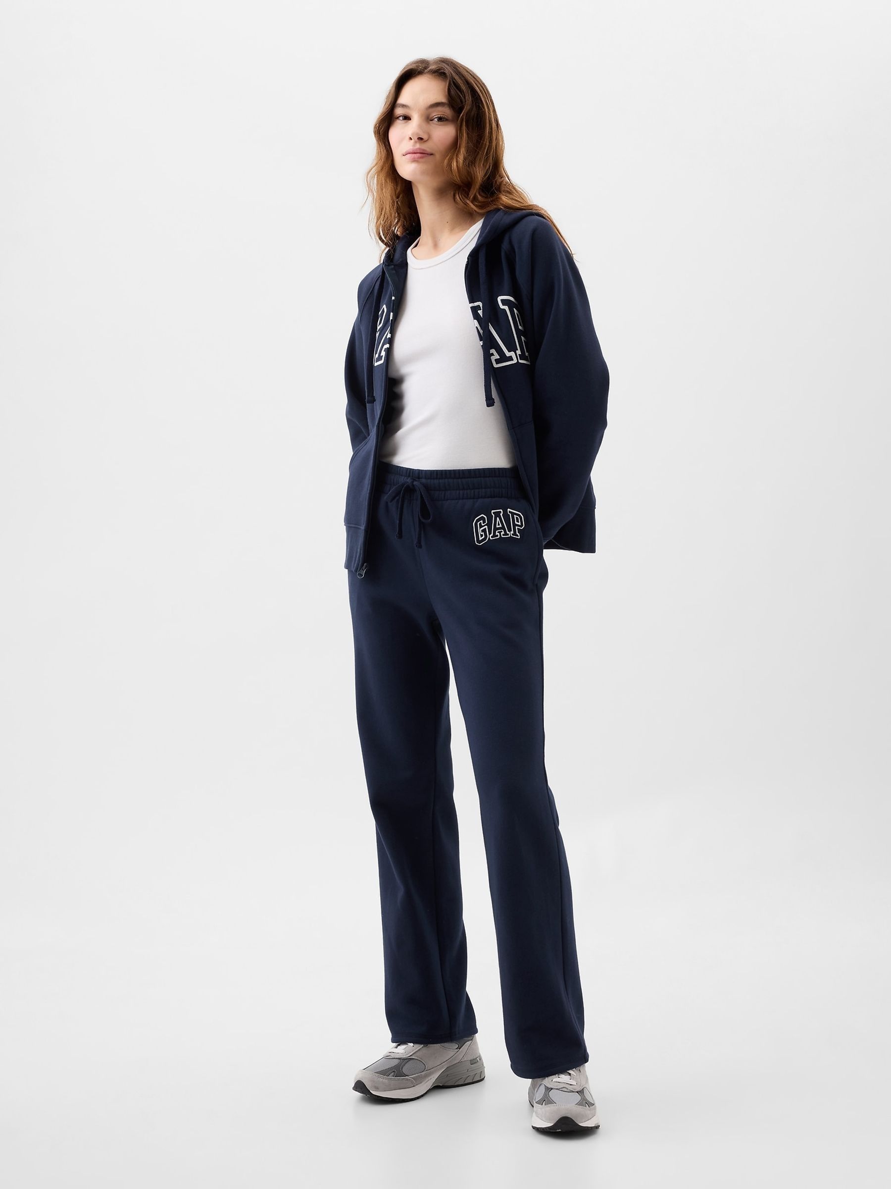 Navy Blue Logo Fleece Joggers - Image 1 of 4