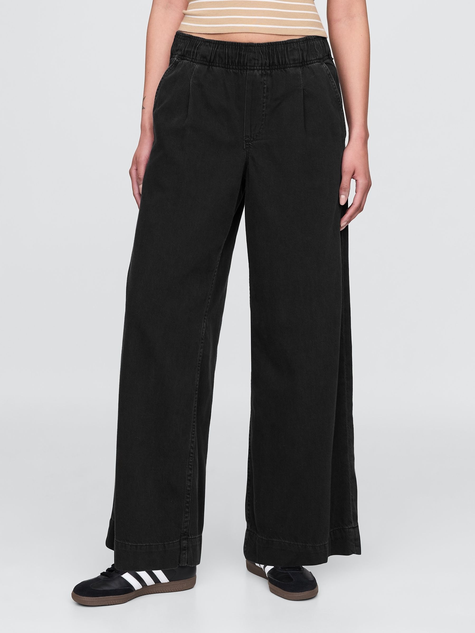 Black Mid Rise UltraSoft Easy Baggy Jeans - Image 1 of 7
