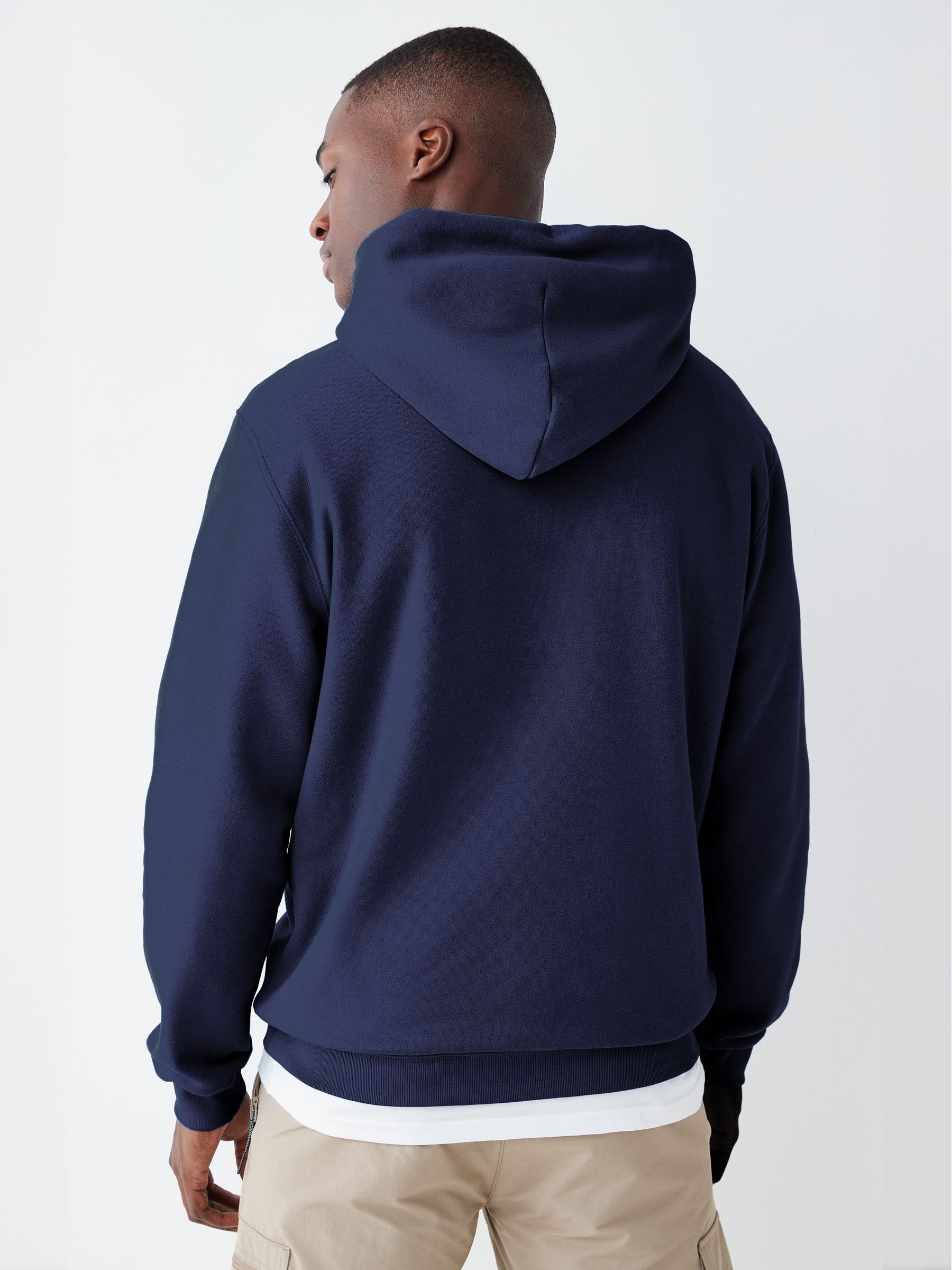 Navy Blue Vintage Soft Hoodie - Image 2 of 9