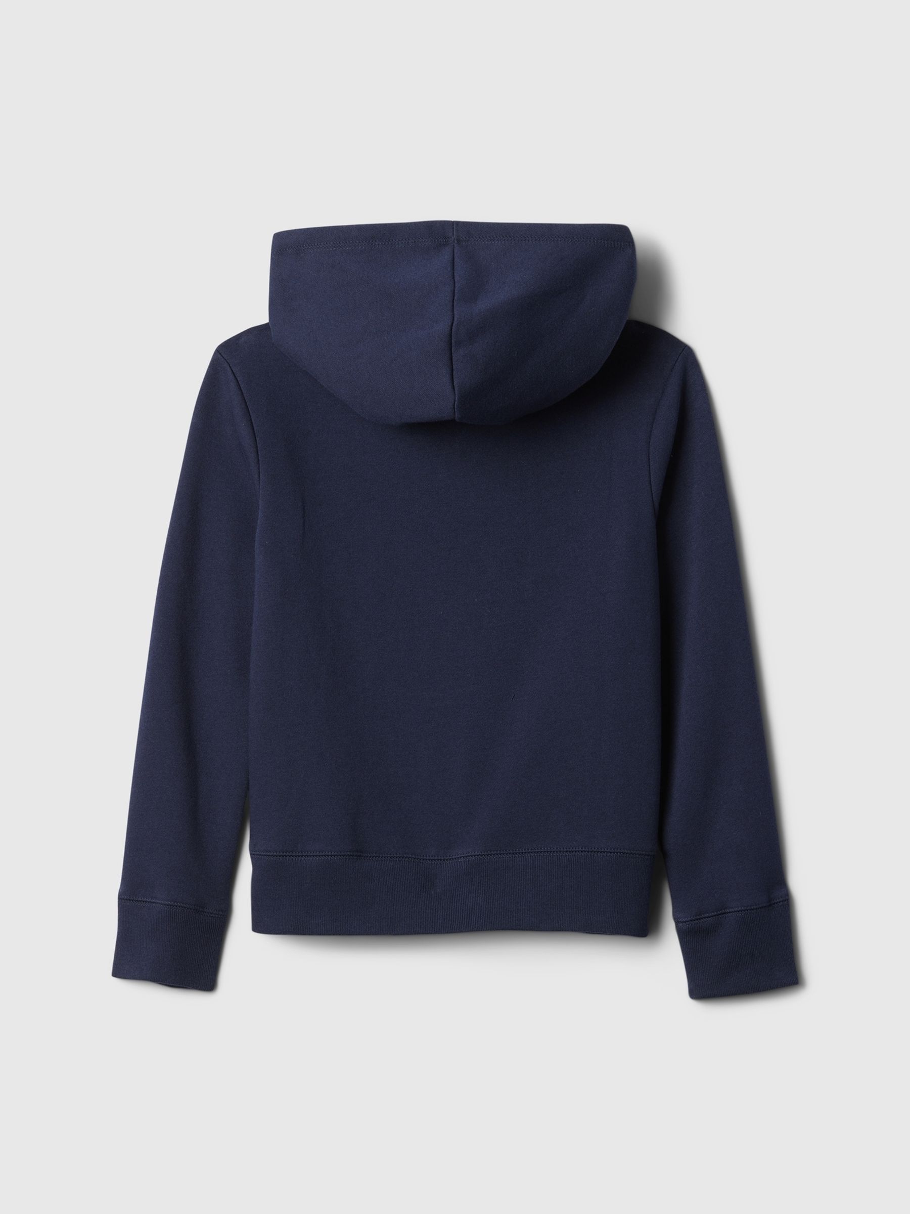 Navy Blue Relaxed Full Zip Logo Hoodie - Image 2 of 3