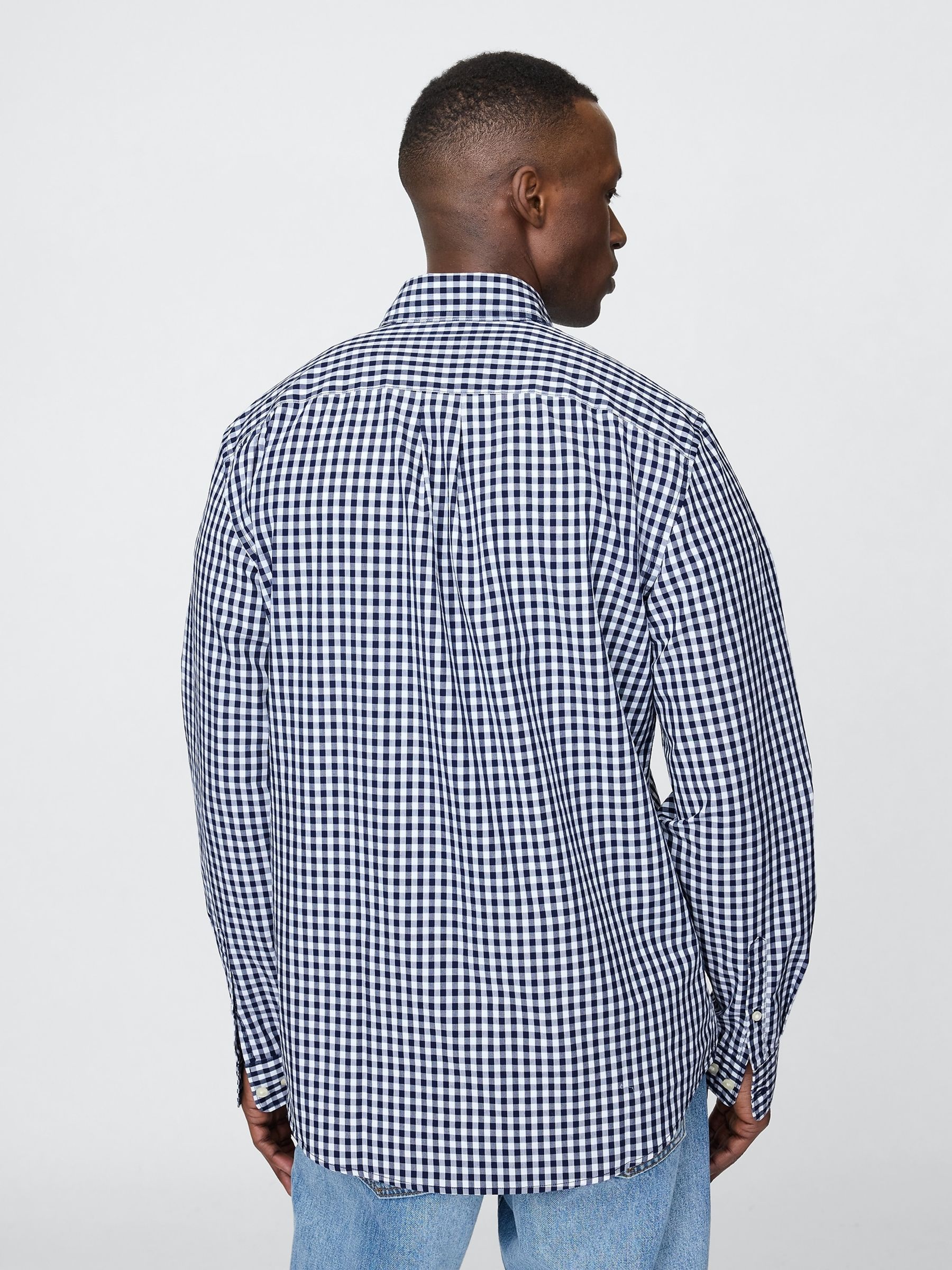 Blue Cotton Poplin Classic Shirt - Image 2 of 8