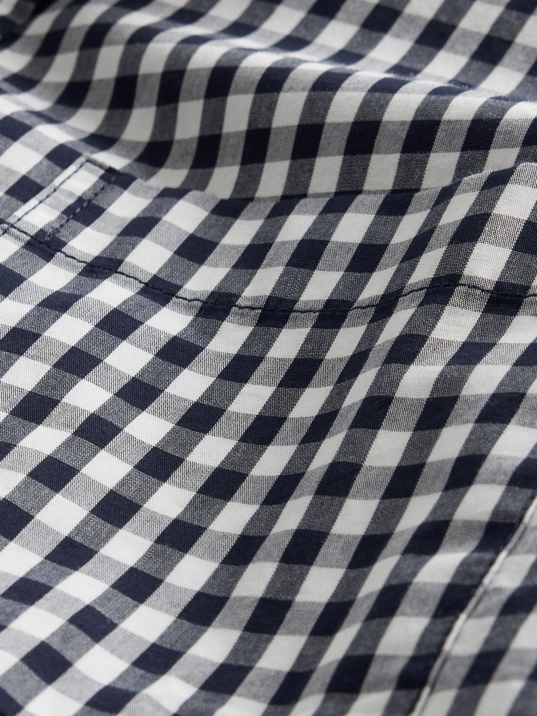 Blue Cotton Poplin Classic Shirt - Image 8 of 8