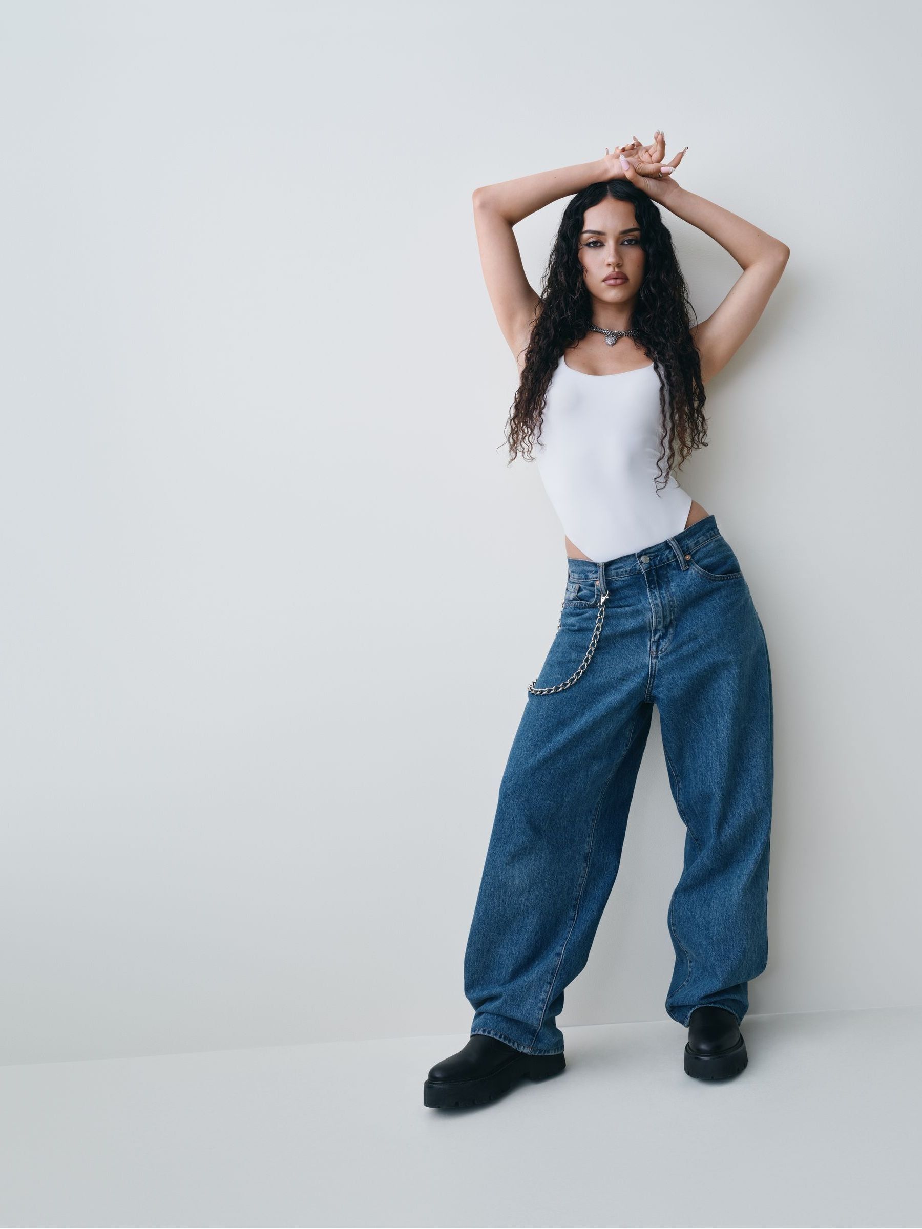 Blue Mid Rise Ultra Soft Baggy Jeans Gap