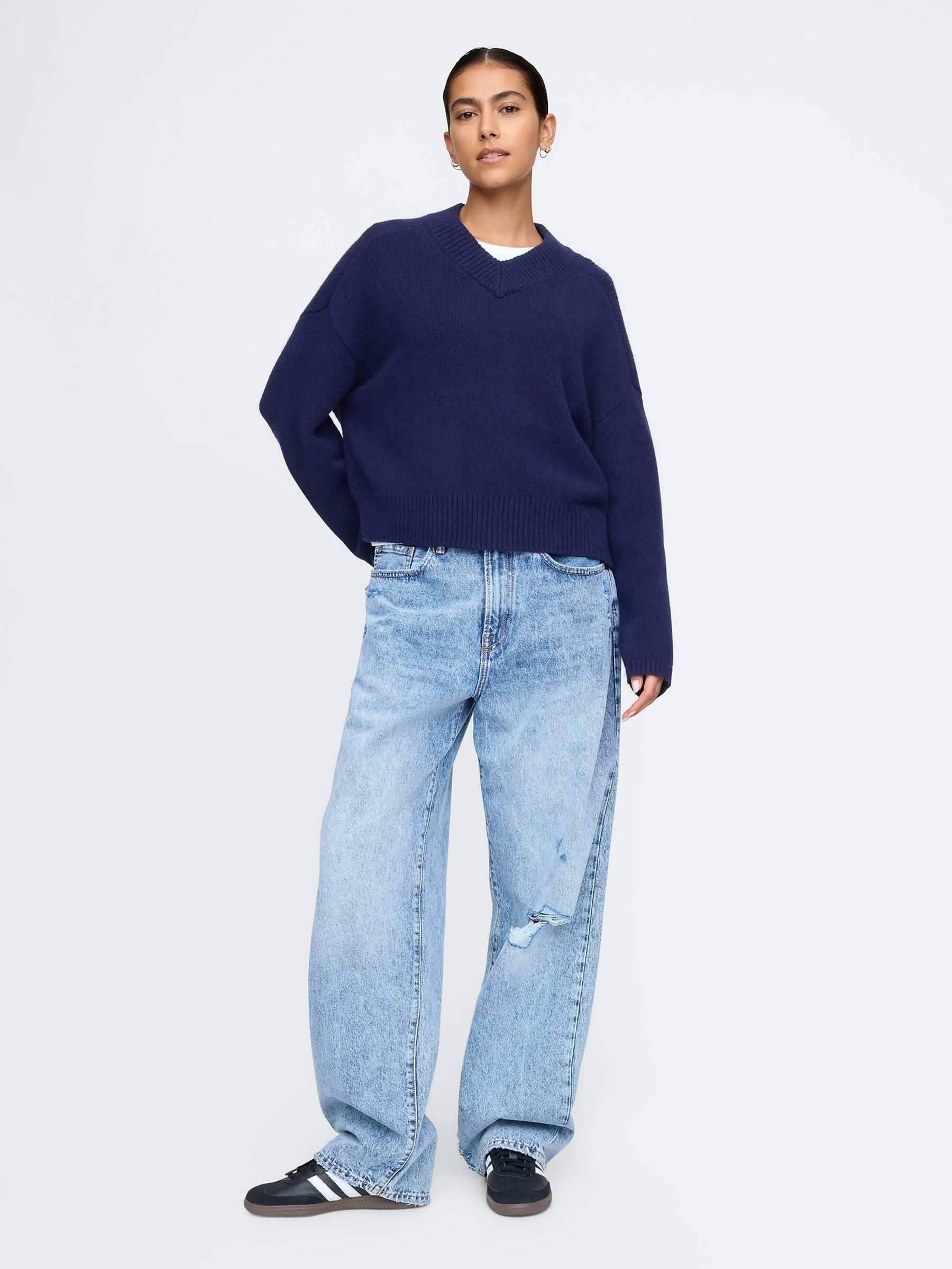 Light Wash Blue Baggy Jeans - Image 6 of 6