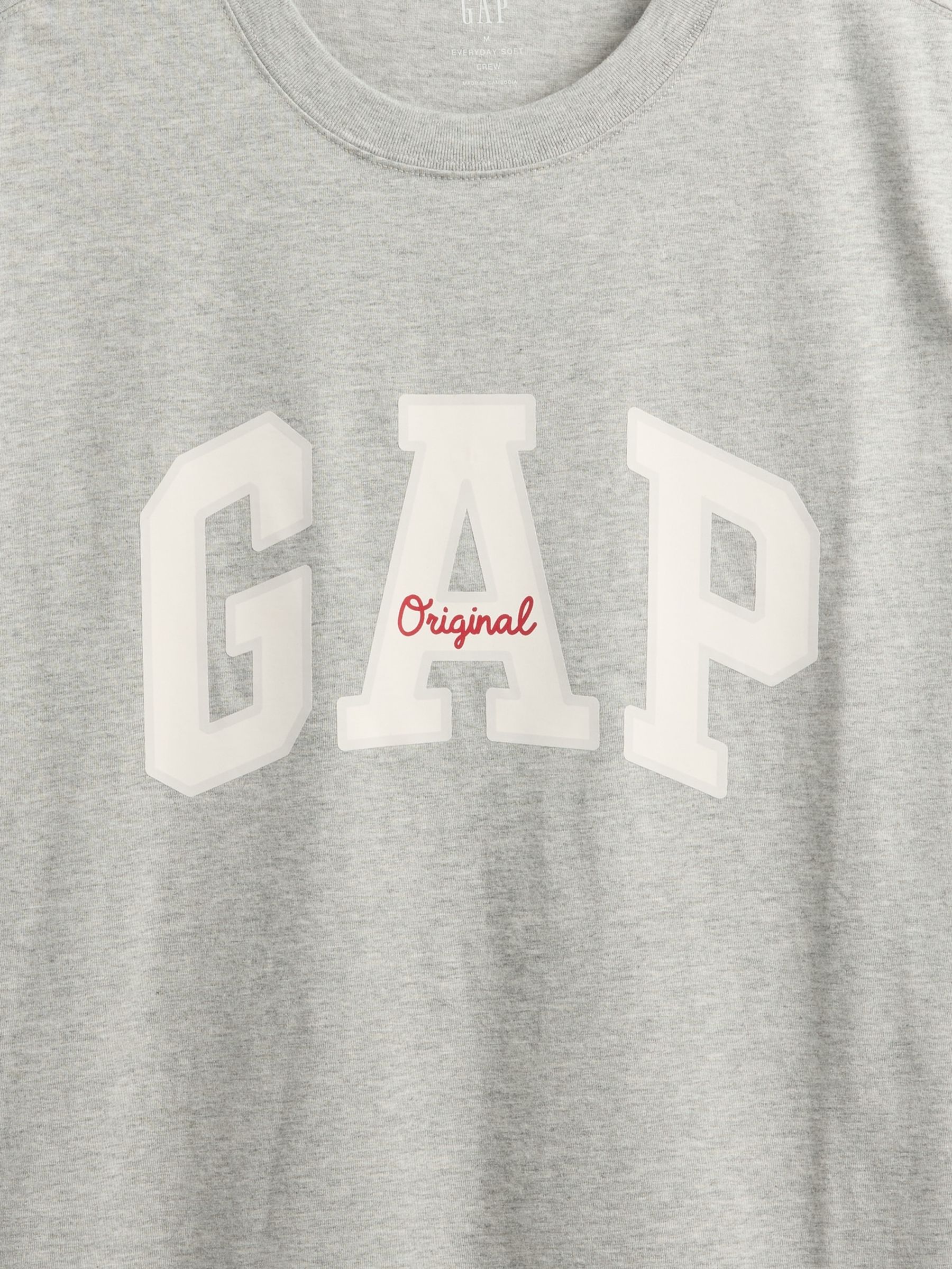 Grey Everyday Soft Logo T-Shirt - Image 6 of 6