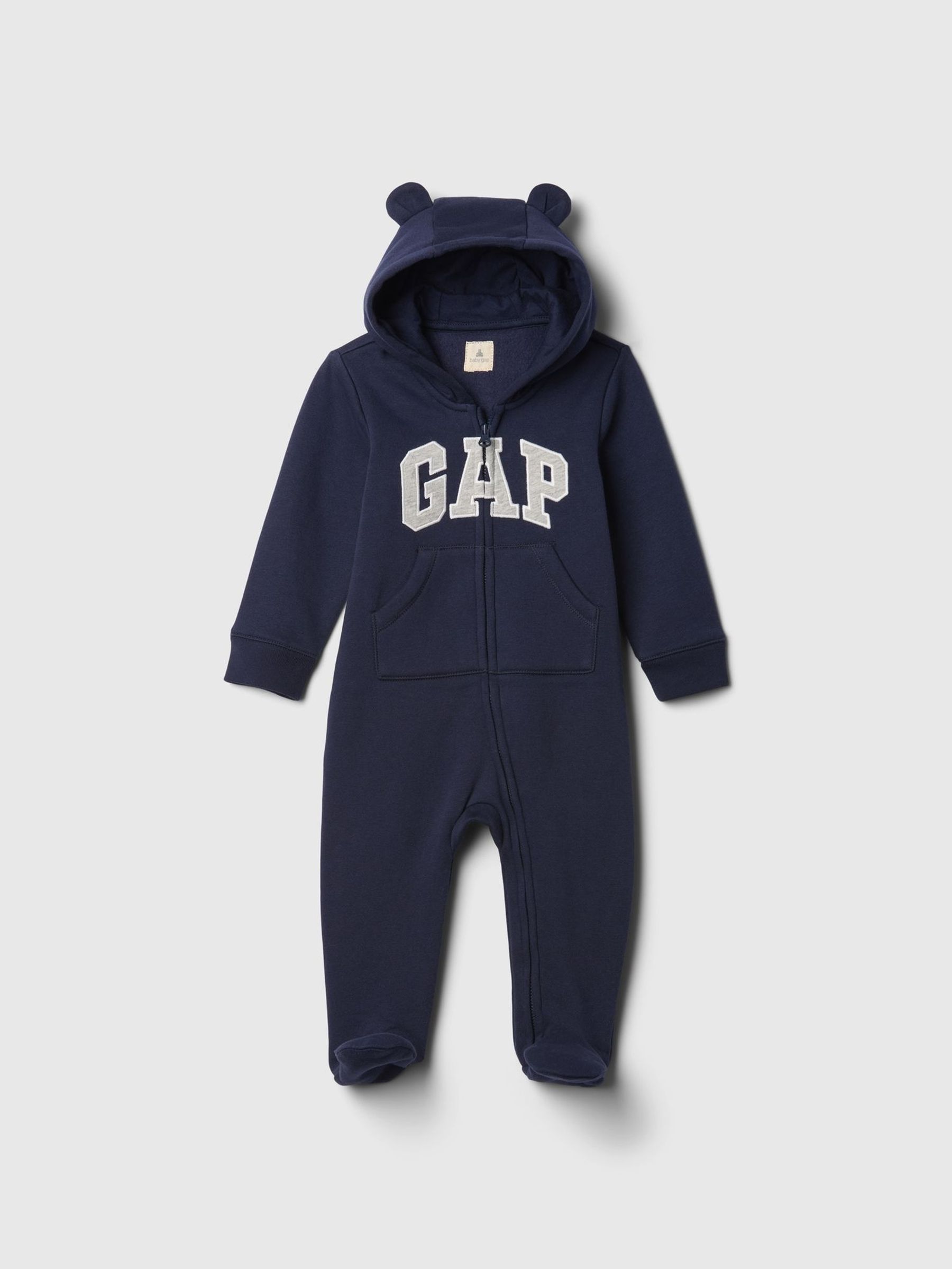 Navy Blue Logo Pramsuit 1 Piece (Newborn-12mths) - Image 1 of 3