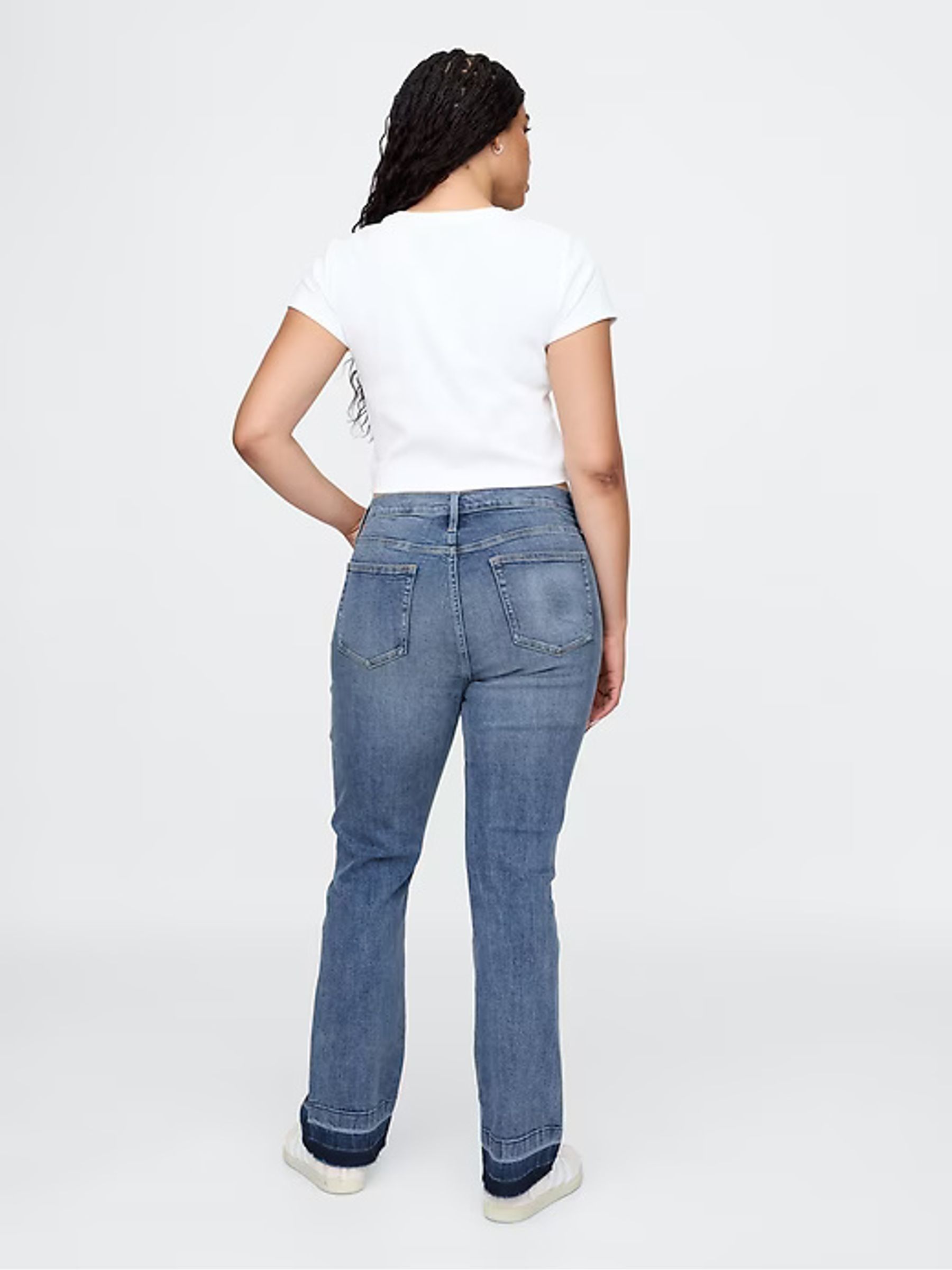 Green Mid Rise Universal Bootcut Jeans - Image 6 of 8