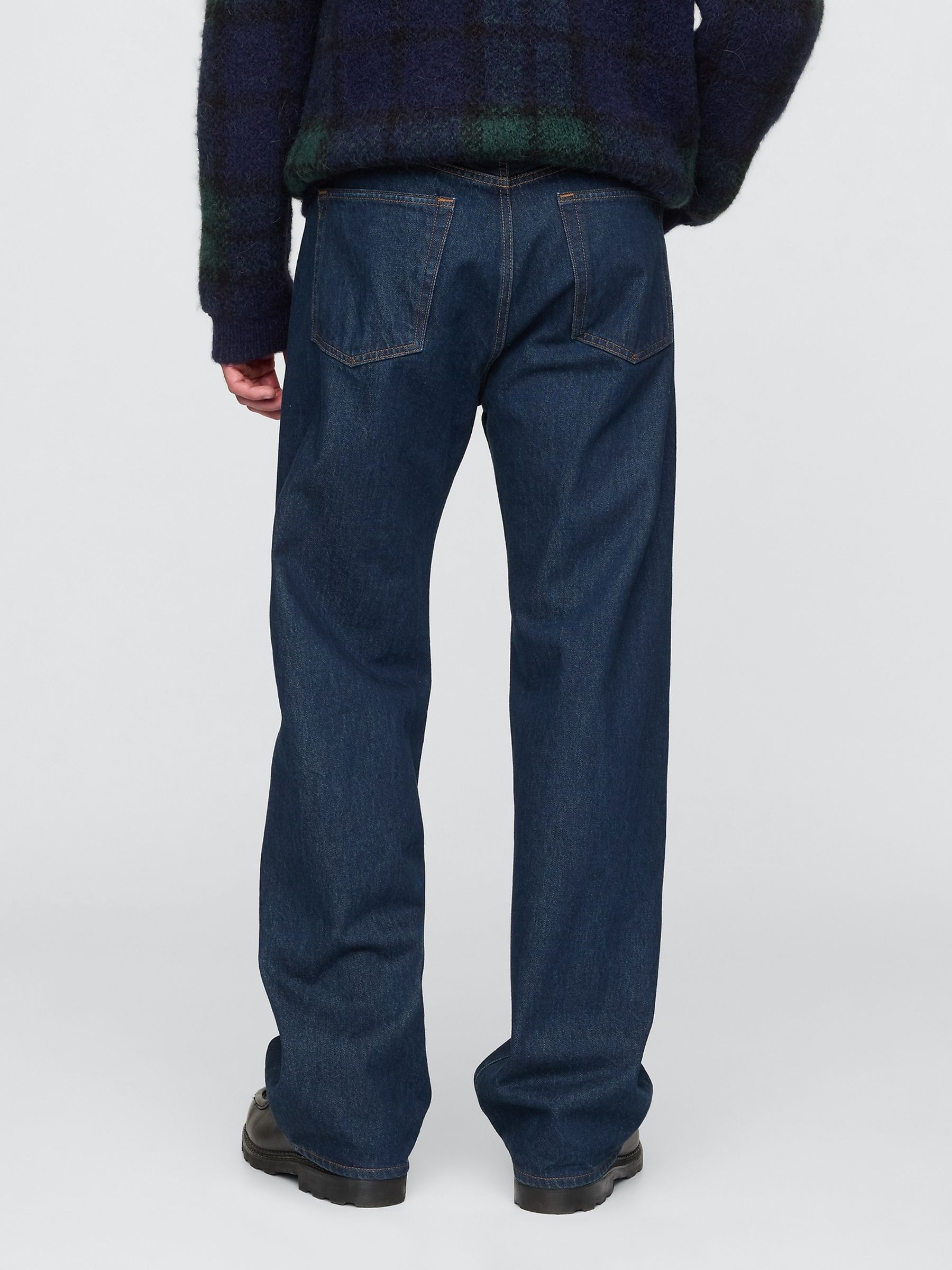Dark Indigo Blue Baggy Jeans - Image 2 of 5