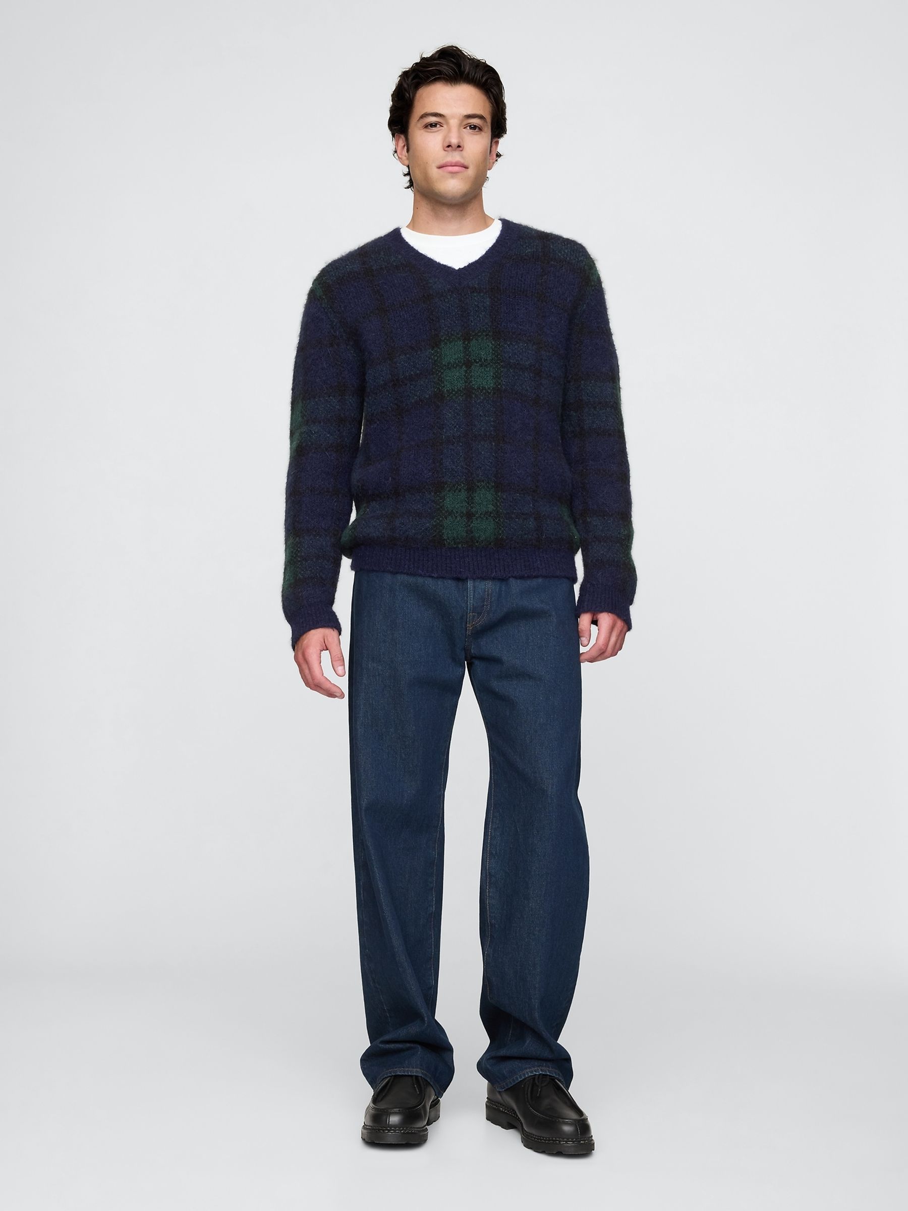 Dark Indigo Blue Baggy Jeans - Image 4 of 5