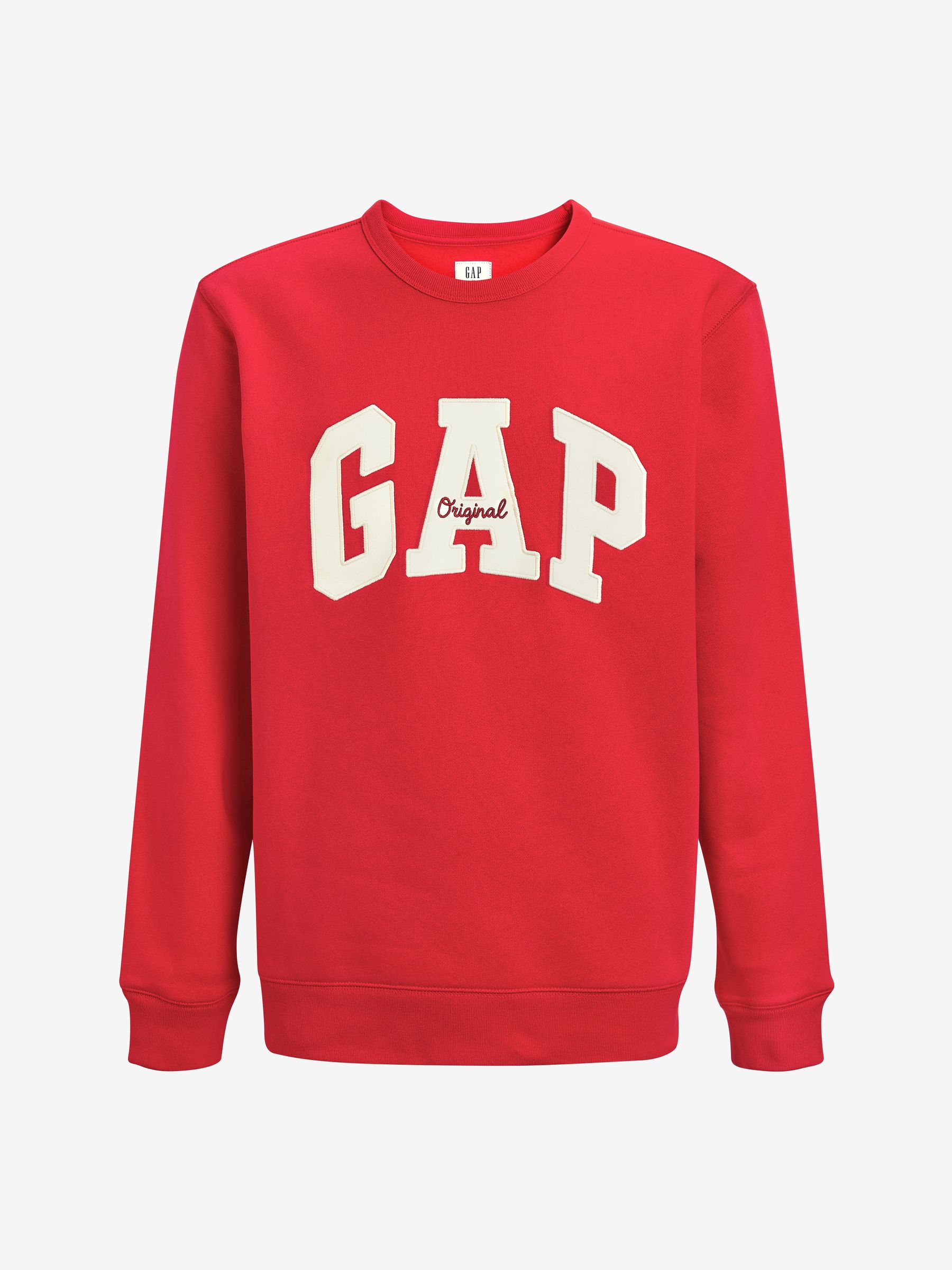 Red Logo Fleece Crew Neck Sweatshirt - Image 5 of 5