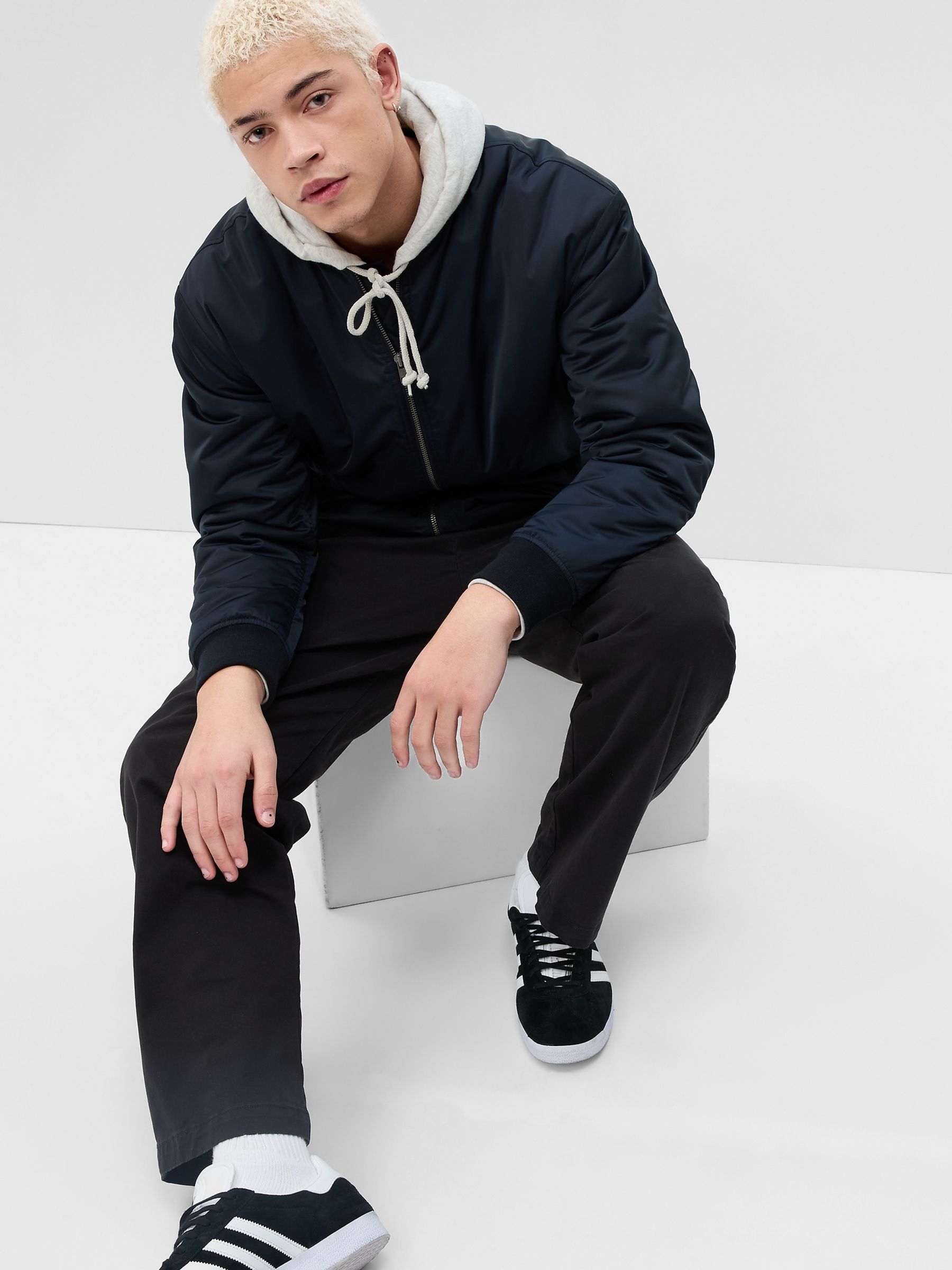 Black 90s Loose Chinos - Image 6 of 8