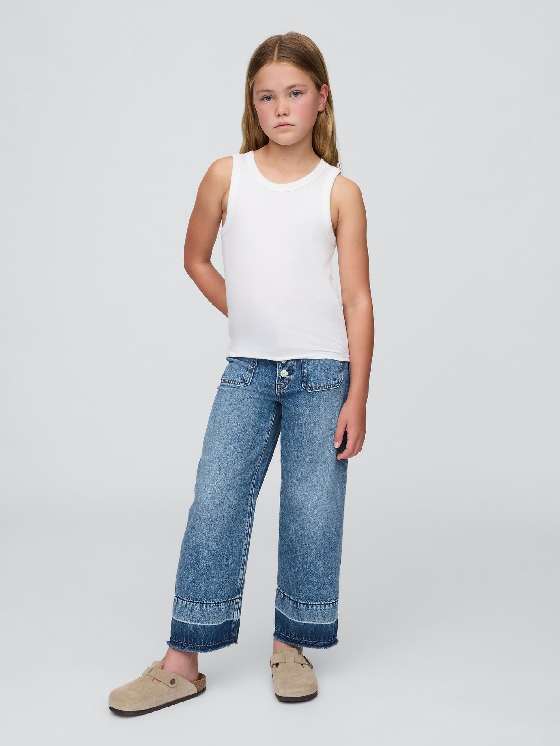 Blue High Rise Stride Wide-Leg Ankle Jeans - Image 3 of 5