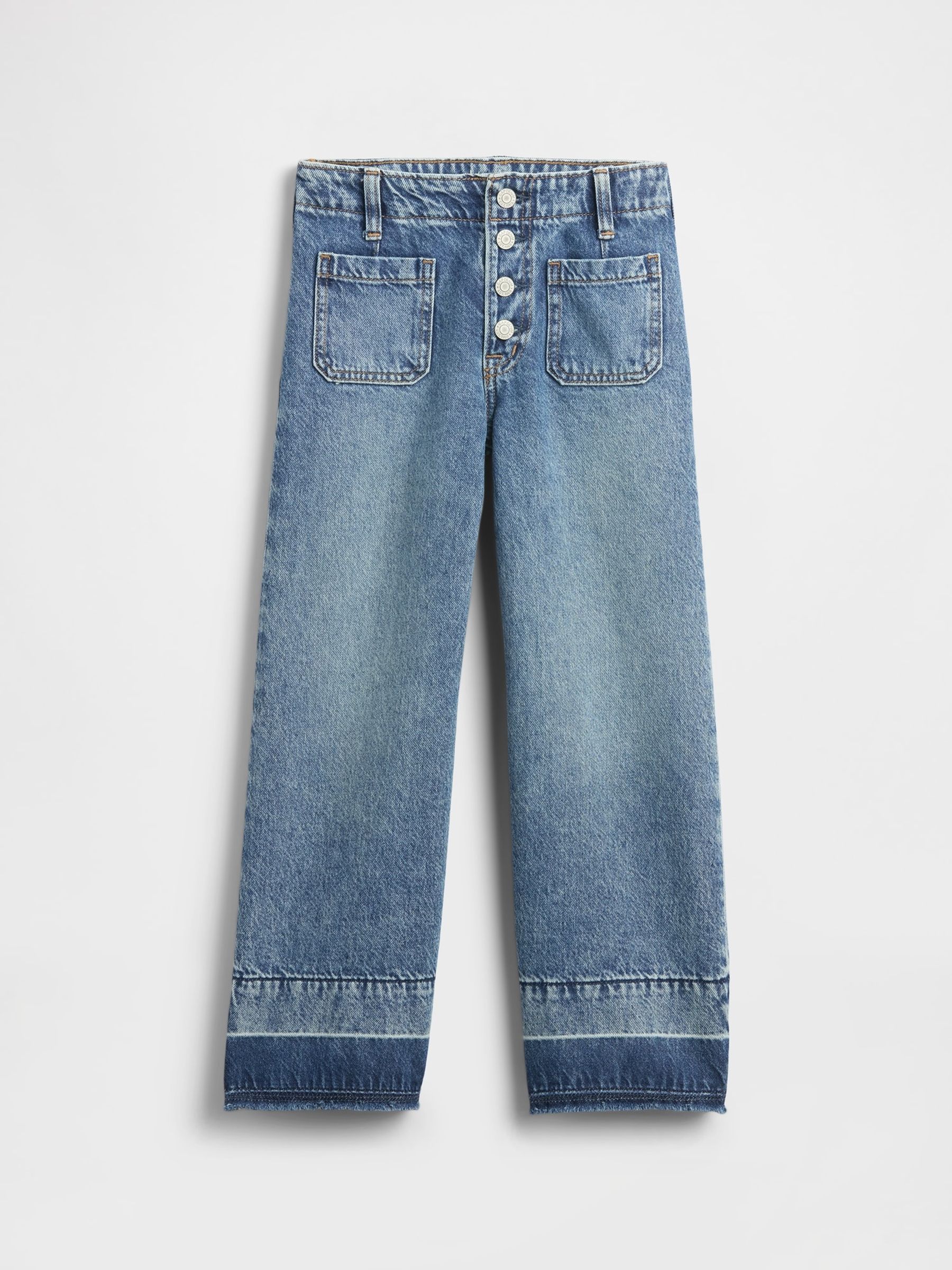 Blue High Rise Stride Wide-Leg Ankle Jeans - Image 4 of 5