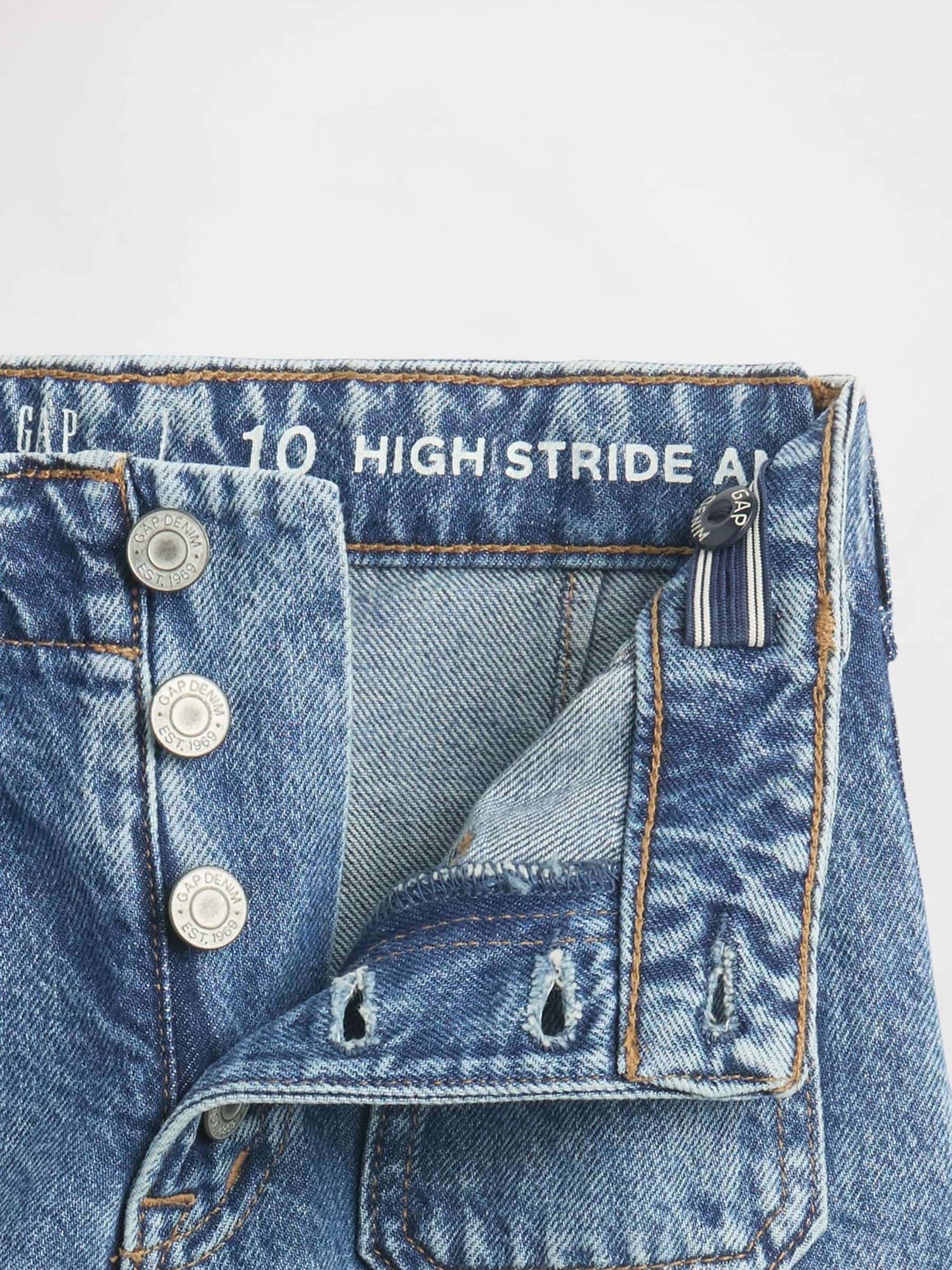 Blue High Rise Stride Wide-Leg Ankle Jeans - Image 5 of 5