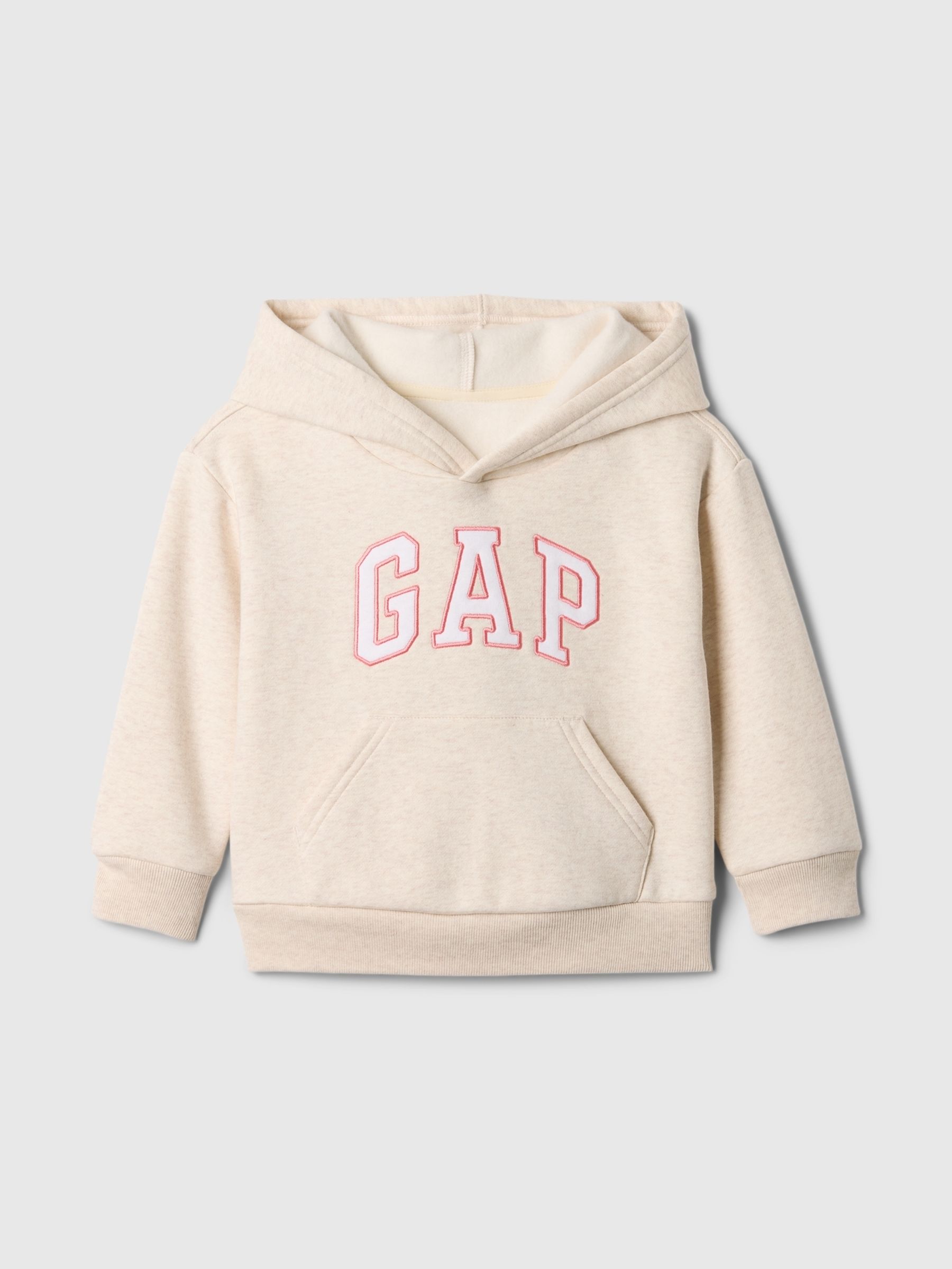 Cream Relaxed Logo Hoodie - Image 6 of 8