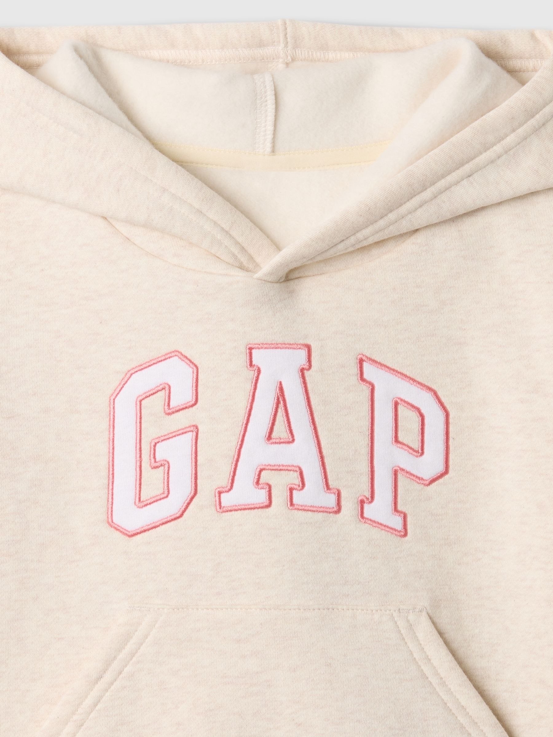 Cream Relaxed Logo Hoodie - Image 8 of 8