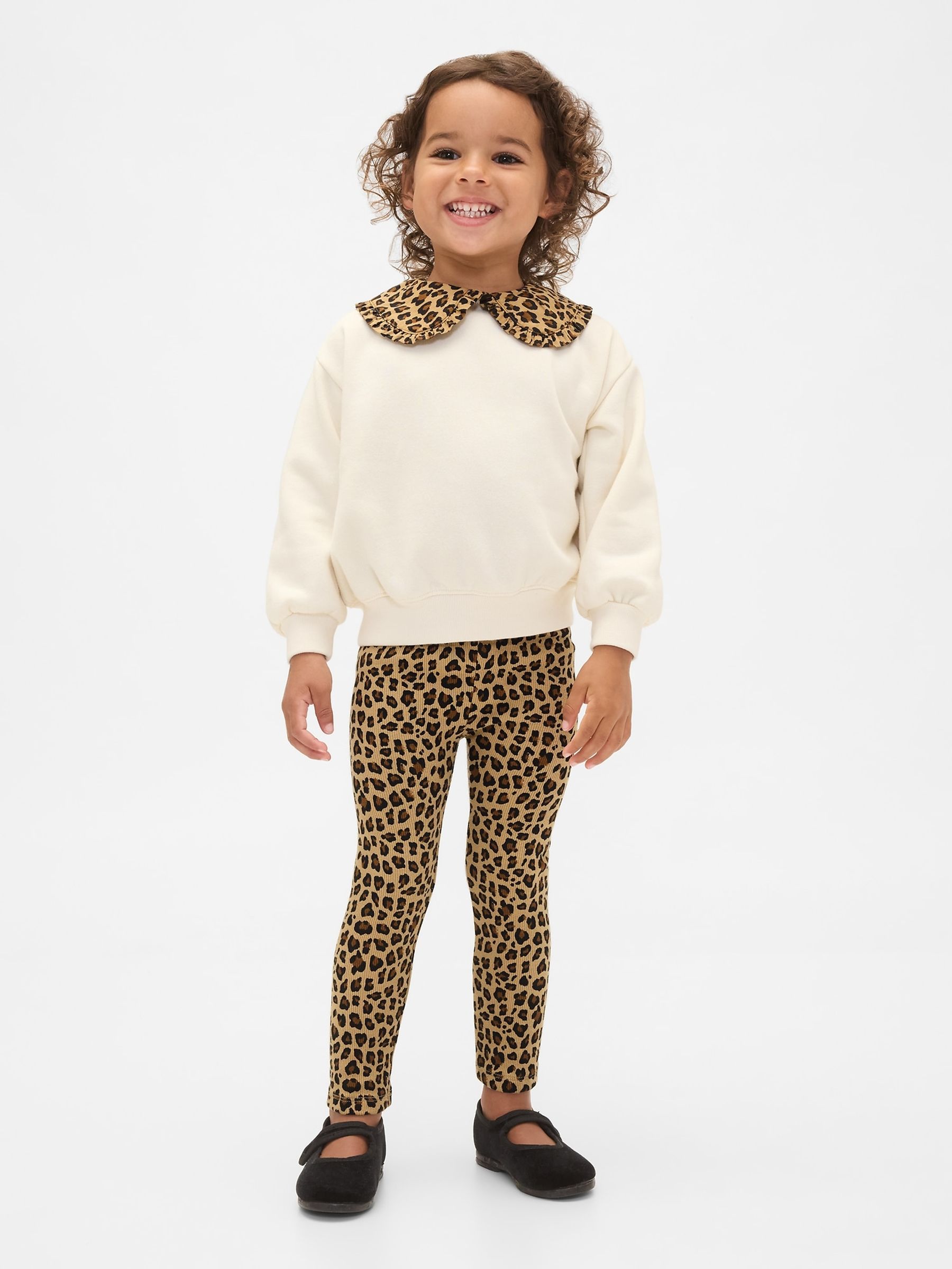 Brown Leopard Print VintageSoft Sweatshirt and Leggings Set (6mths-5yrs) - Image 1 of 3