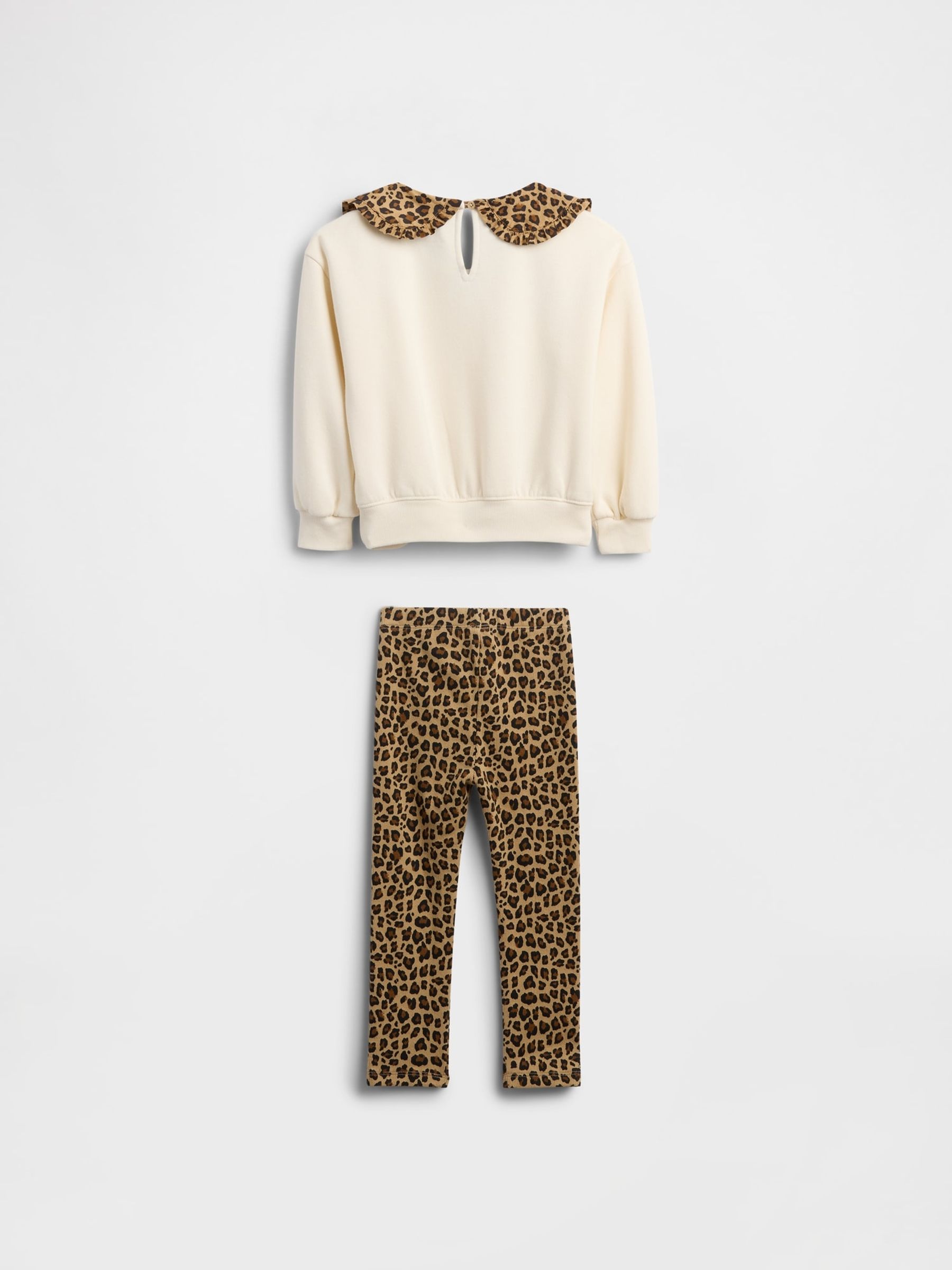 Brown Leopard Print VintageSoft Sweatshirt and Leggings Set (6mths-5yrs) - Image 3 of 3