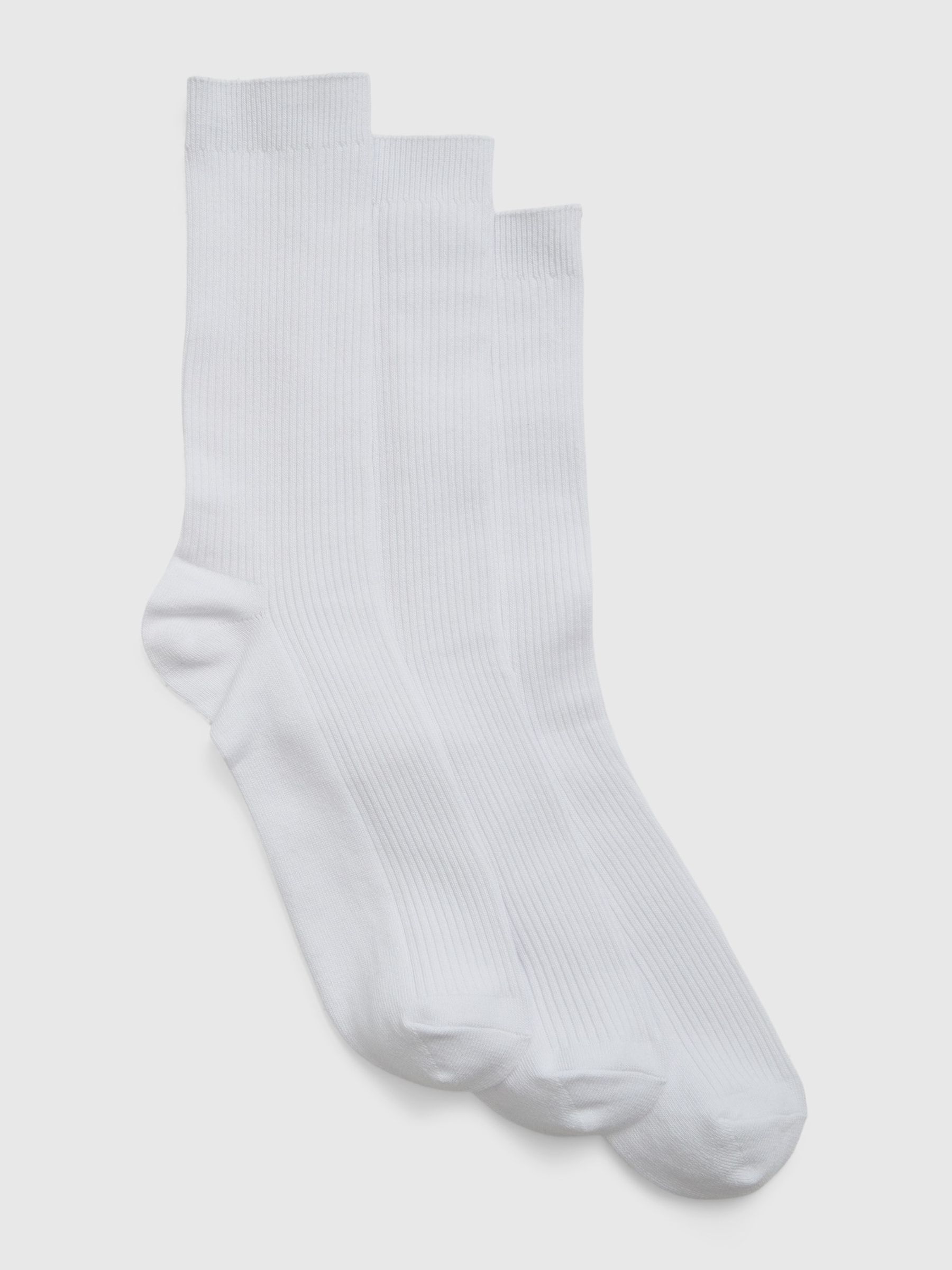 White Crew Socks 3-Pack - Image 1 of 1