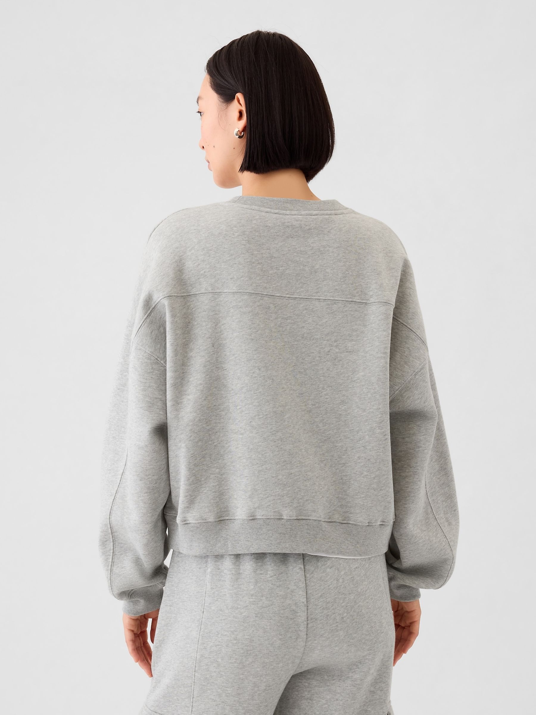 Grey Vintage Soft Wedge Crew Neck Sweatshirt - Image 2 of 4