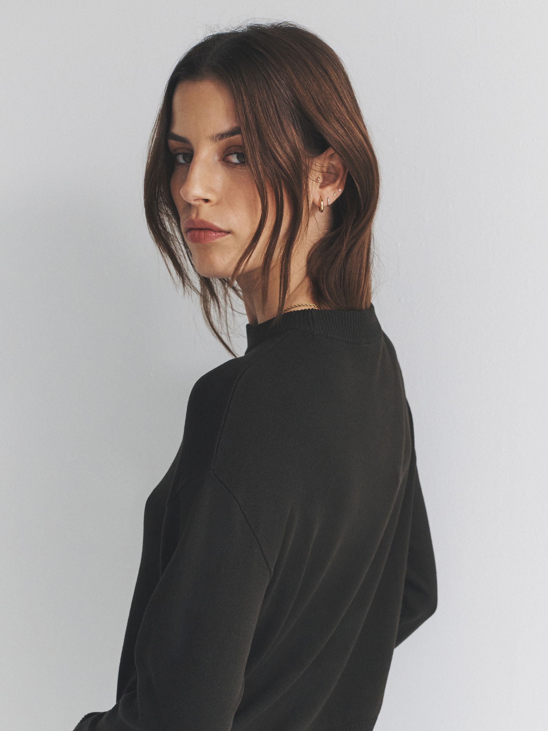 Black/Brown/Neutral 3 Pack Fine Knit Crew Neck Jumpers - Image 3 of 6