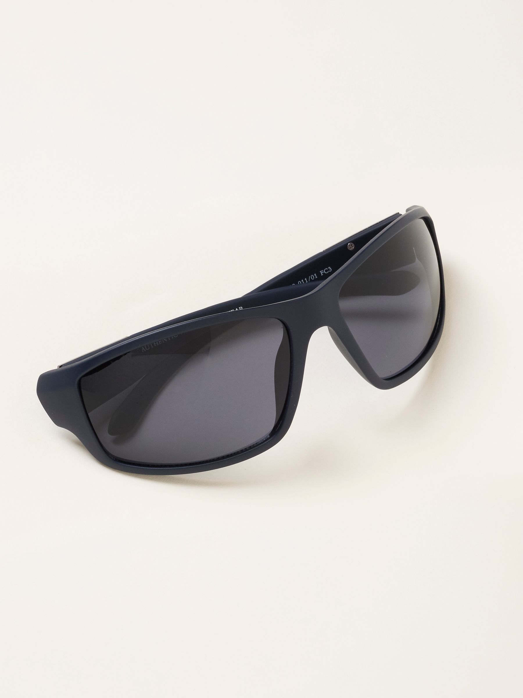 Wade Navy Blue Wrap Sunglasses - Image 1 of 2