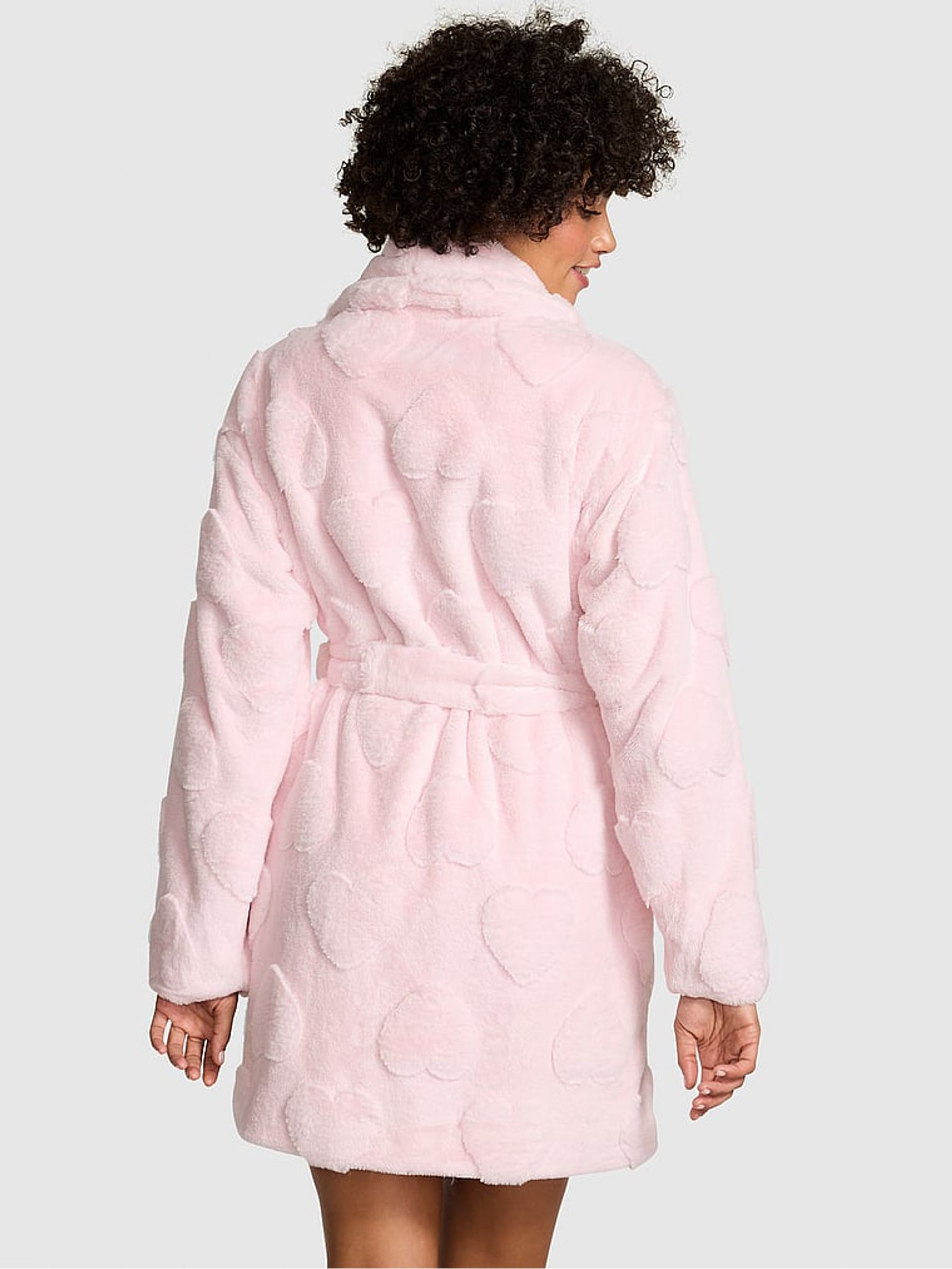 Pink Tulip Fluffly Dressing Gown - Image 2 of 3 Pink Tulip Fluffly Dressing Gown - Image 2 of 3