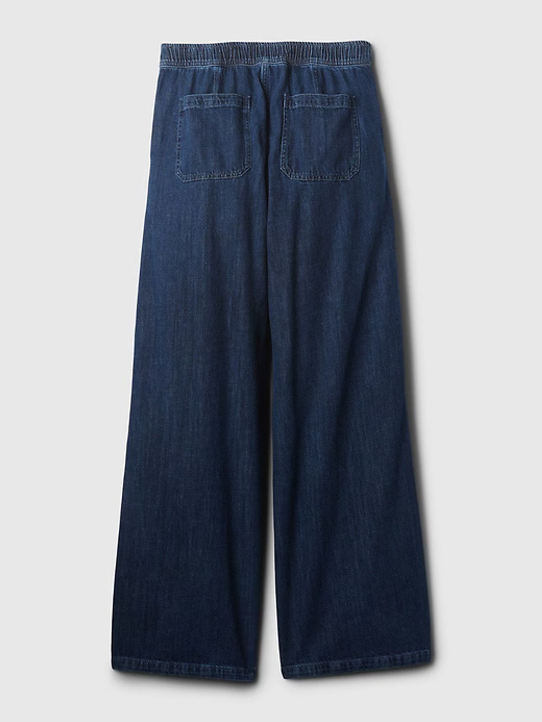 Blue High Waisted Wide Leg Utility Easy Jeans - Image 7 of 7