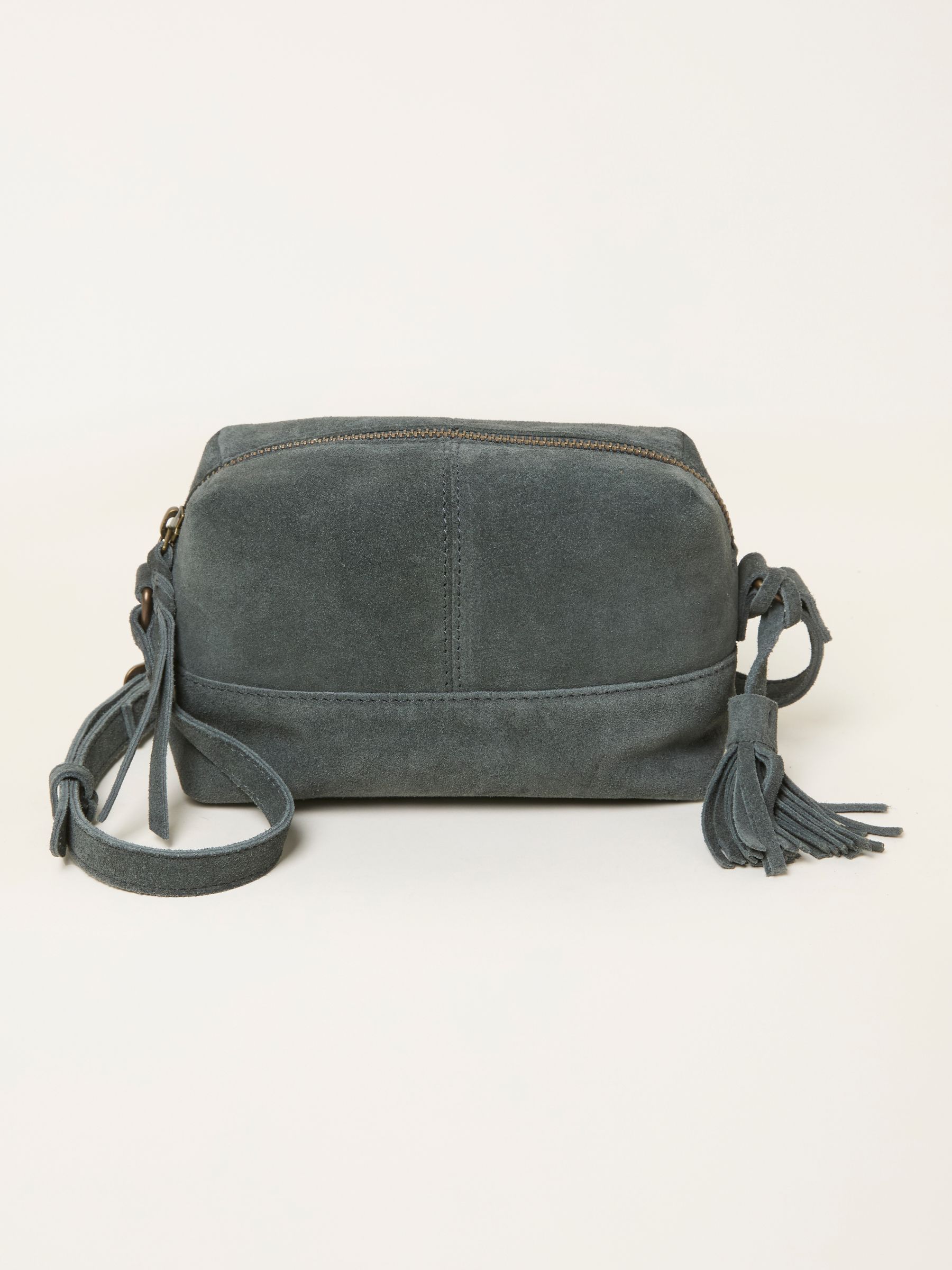 Teal Blue Suede Camera Bag - Image 1 of 3