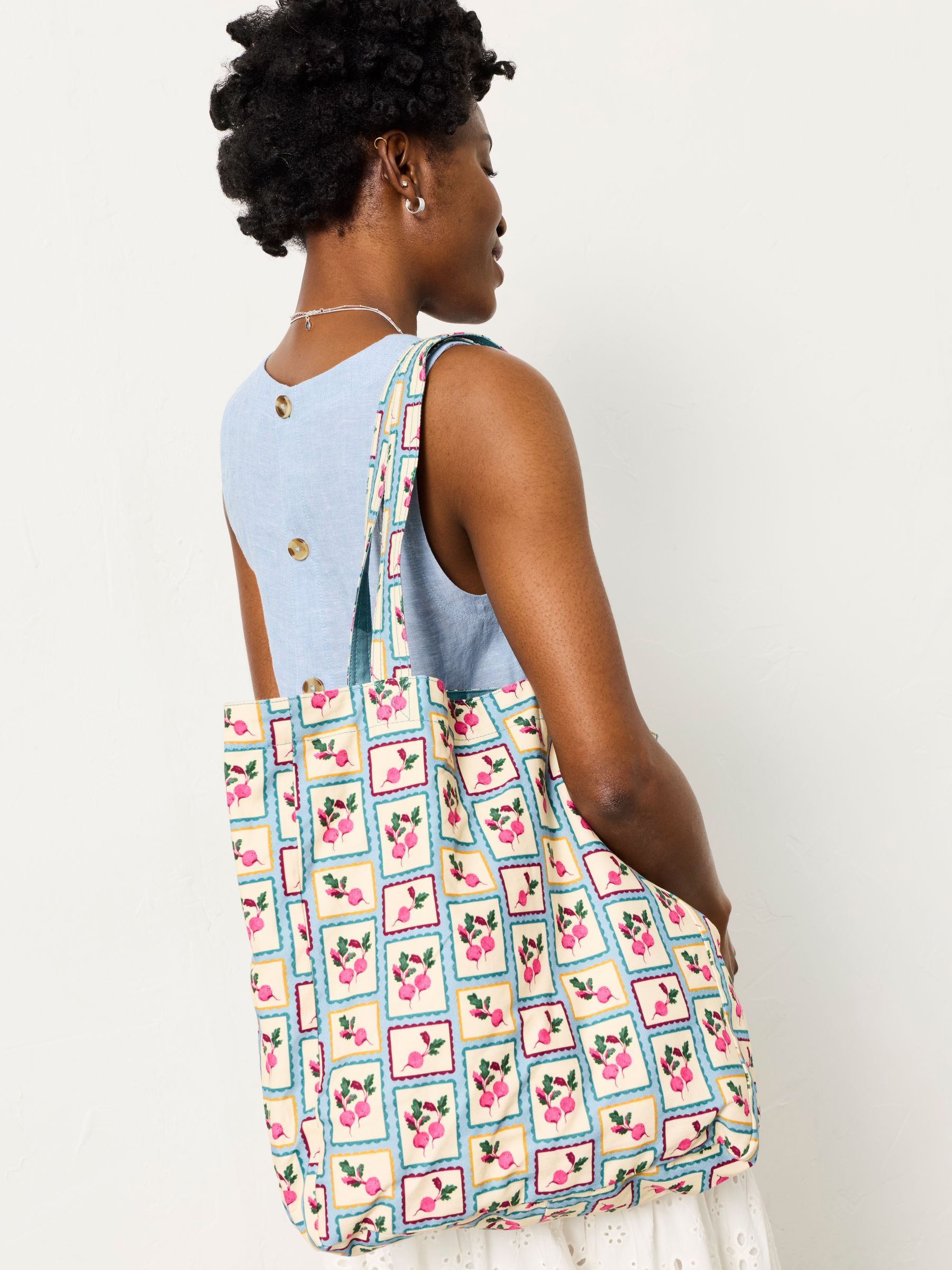 Multi Beetroot Reversible Tote Bag - Image 2 of 3