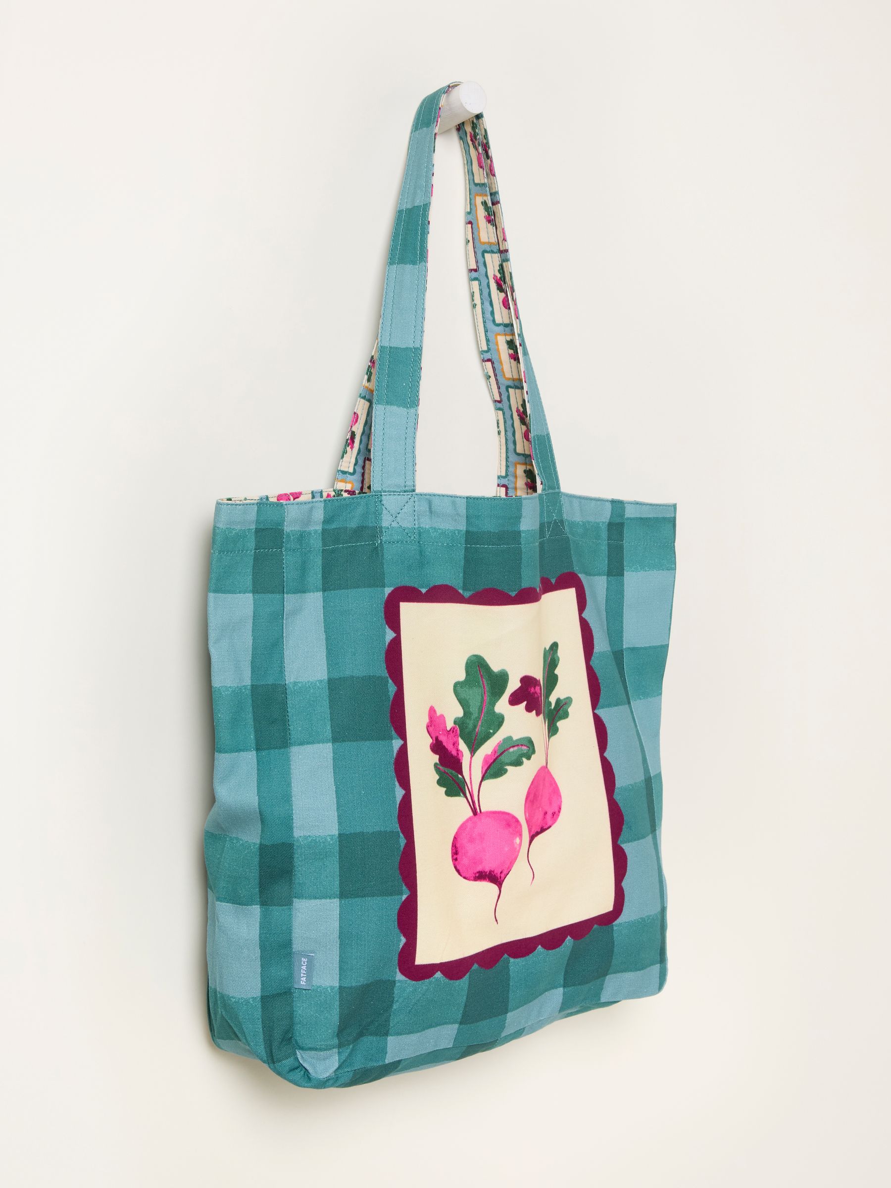 Multi Beetroot Reversible Tote Bag - Image 4 of 5