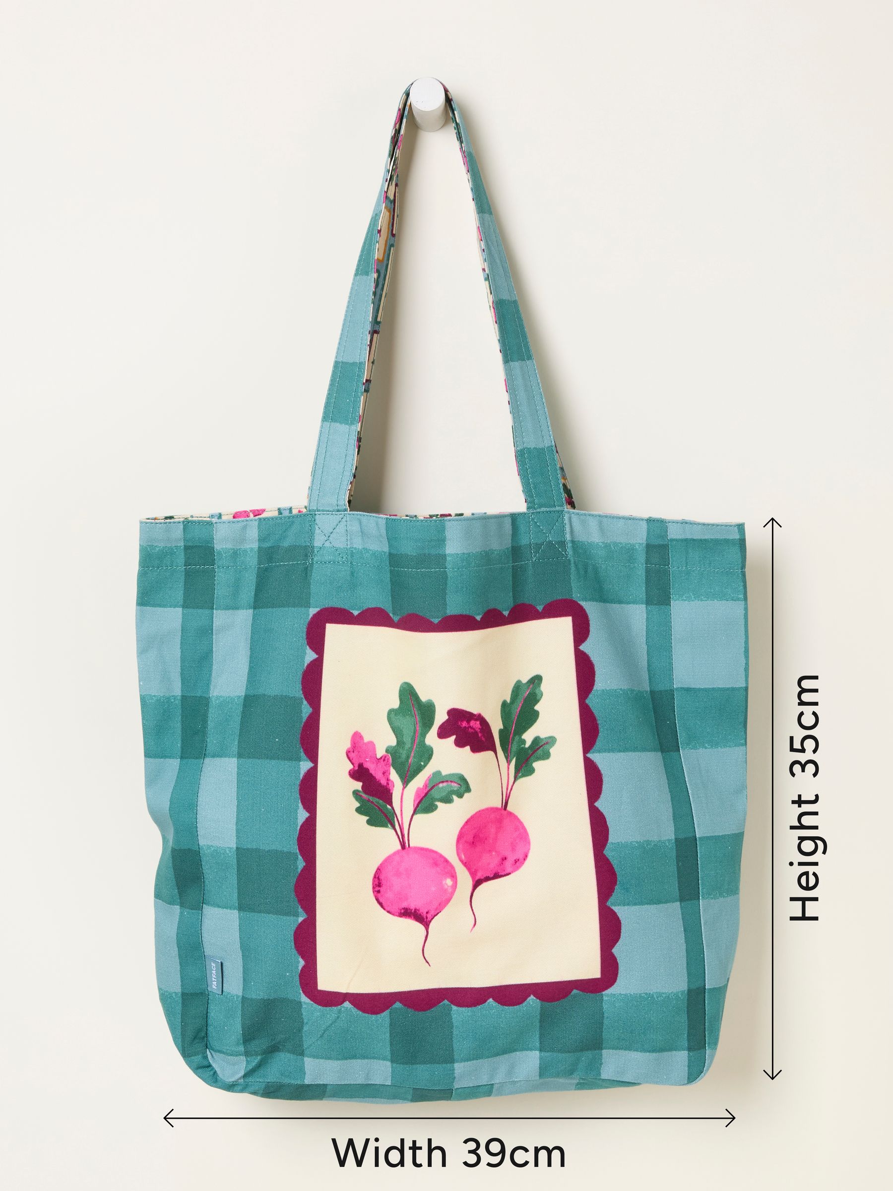Multi Beetroot Reversible Tote Bag - Image 6 of 6