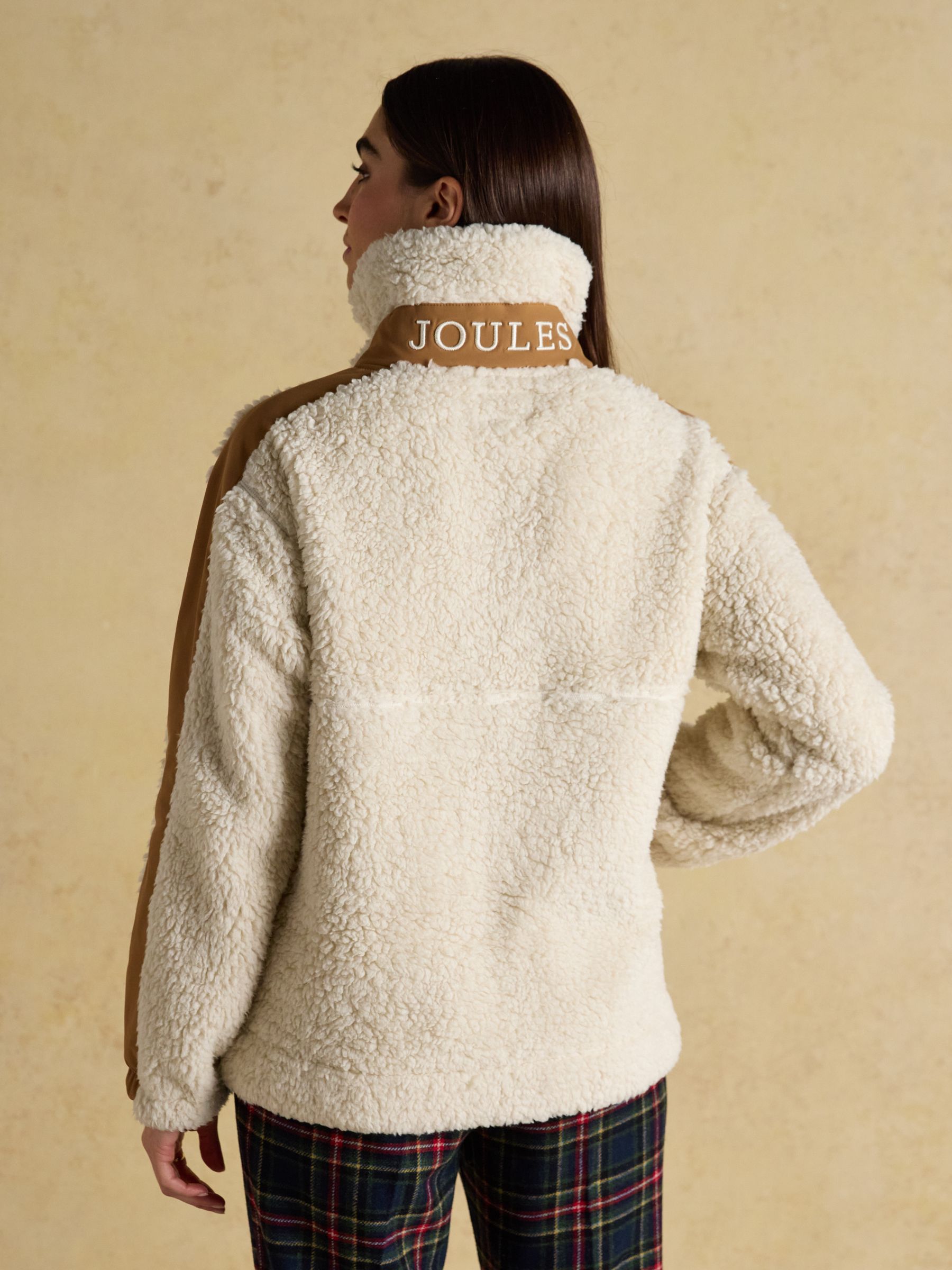 Tilly Cream Quarter Zip Borg Fleece - Image 2 of 9