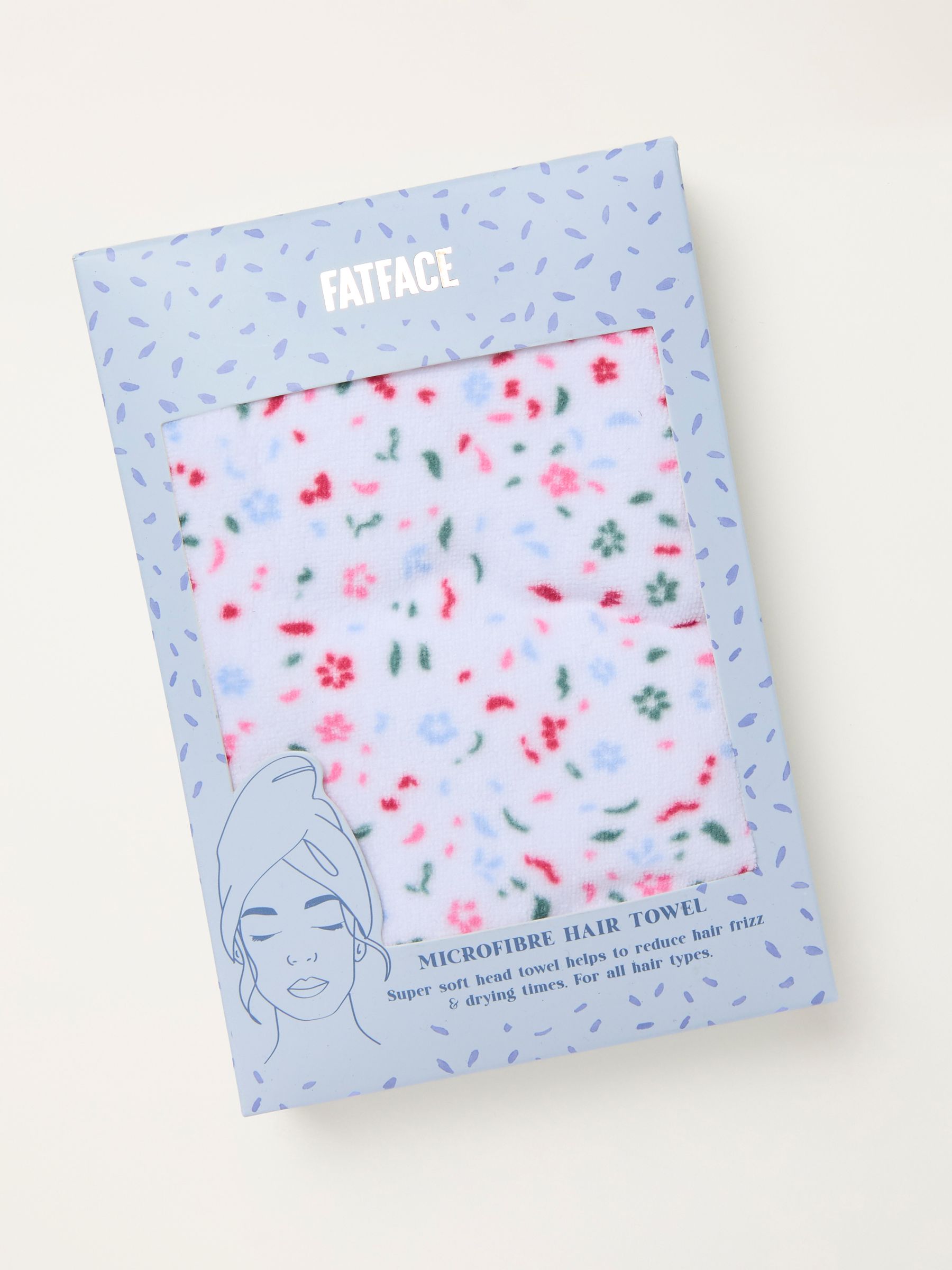 Multi Floral Microfibre Hair Towel - Image 1 of 2