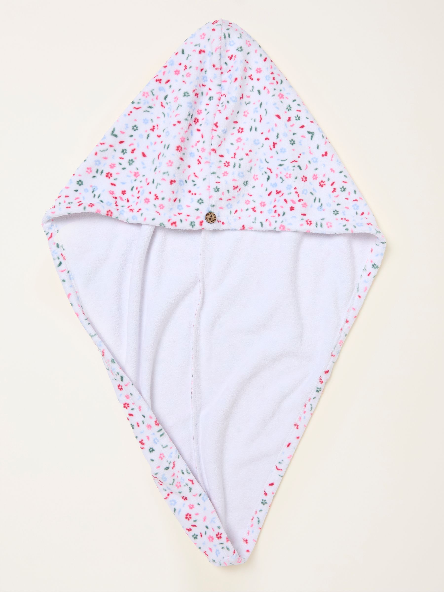 Multi Floral Microfibre Hair Towel - Image 2 of 2