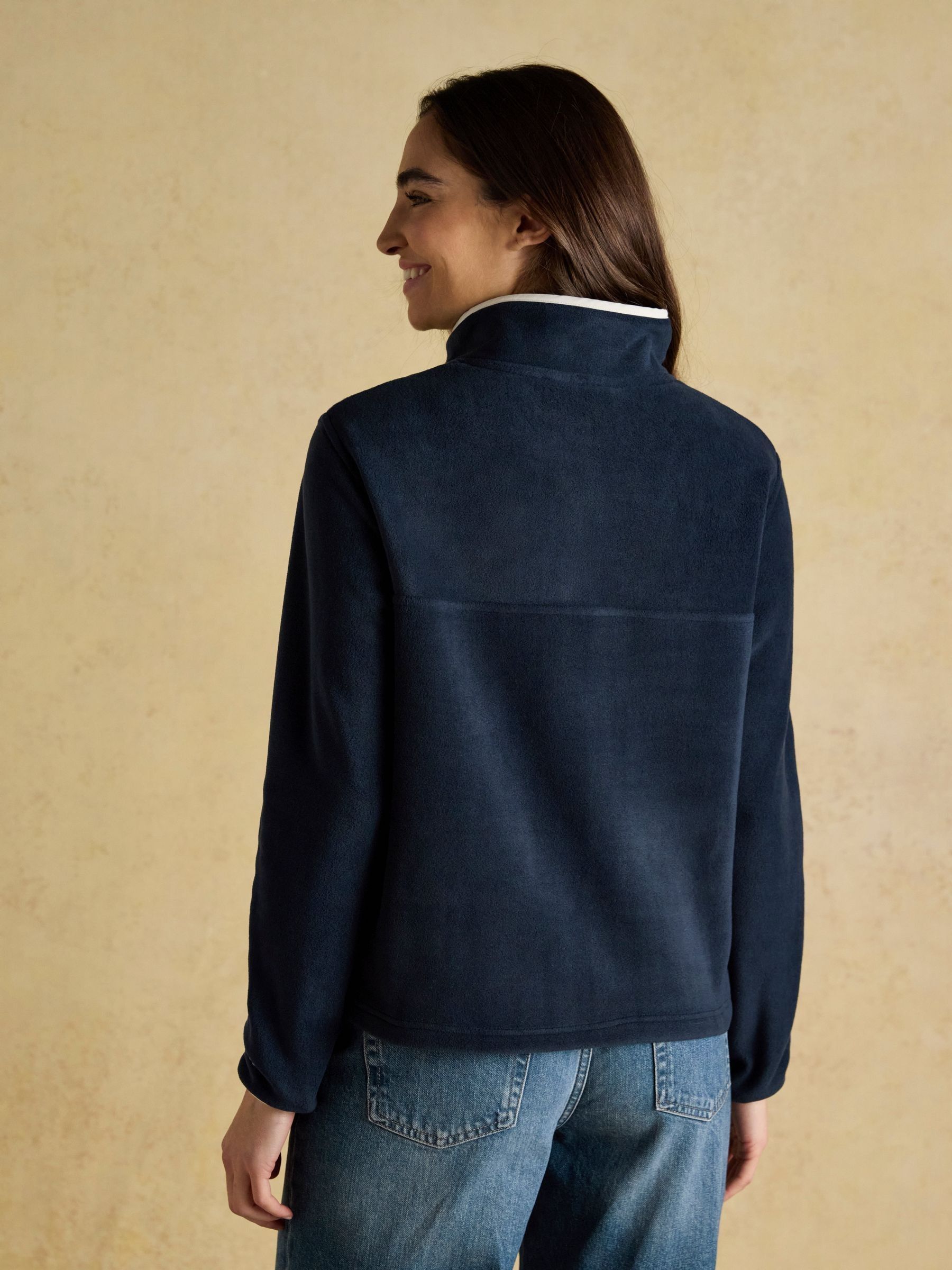 Navy Funnel Neck Fleece - Image 2 of 6