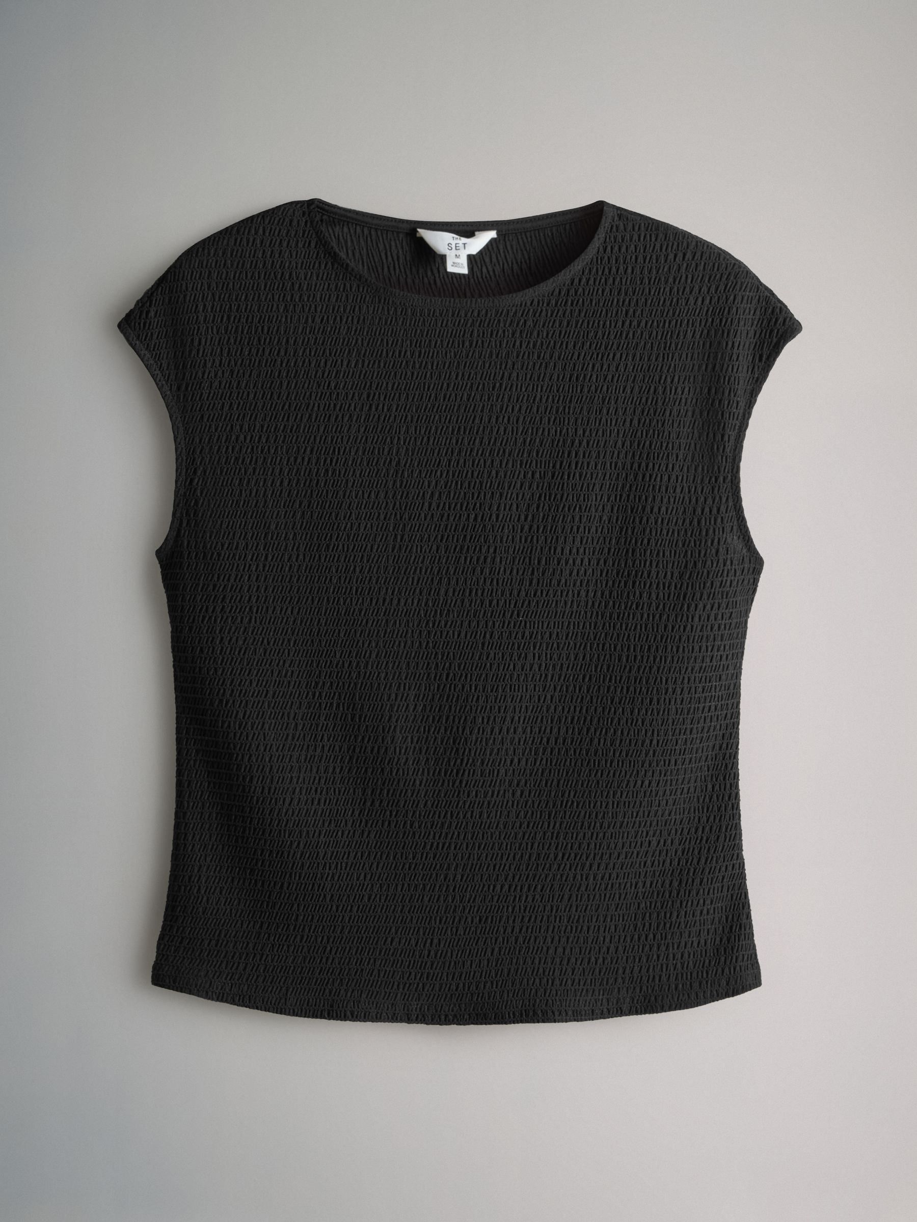 3 Pack Textured Cap Sleeve T-Shirts - Image 5 of 9