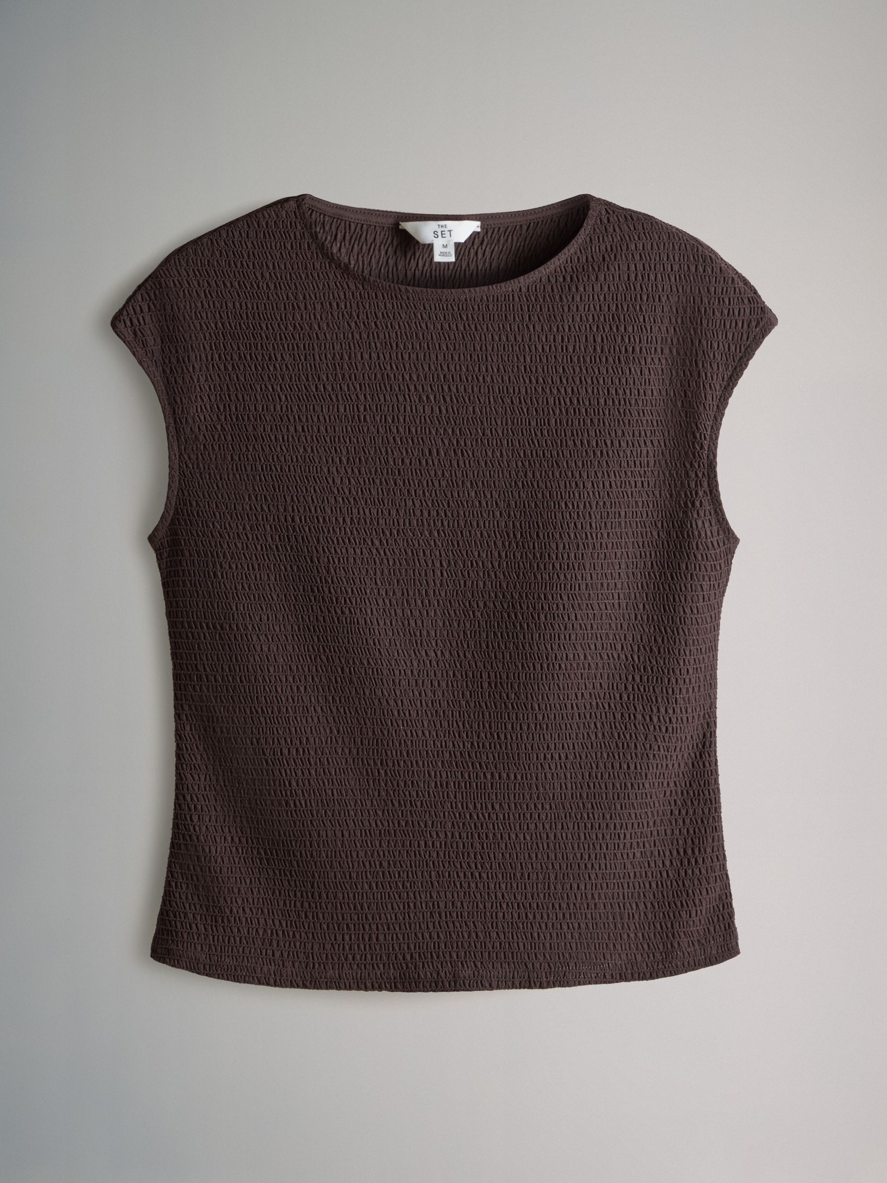 3 Pack Textured Cap Sleeve T-Shirts - Image 6 of 9